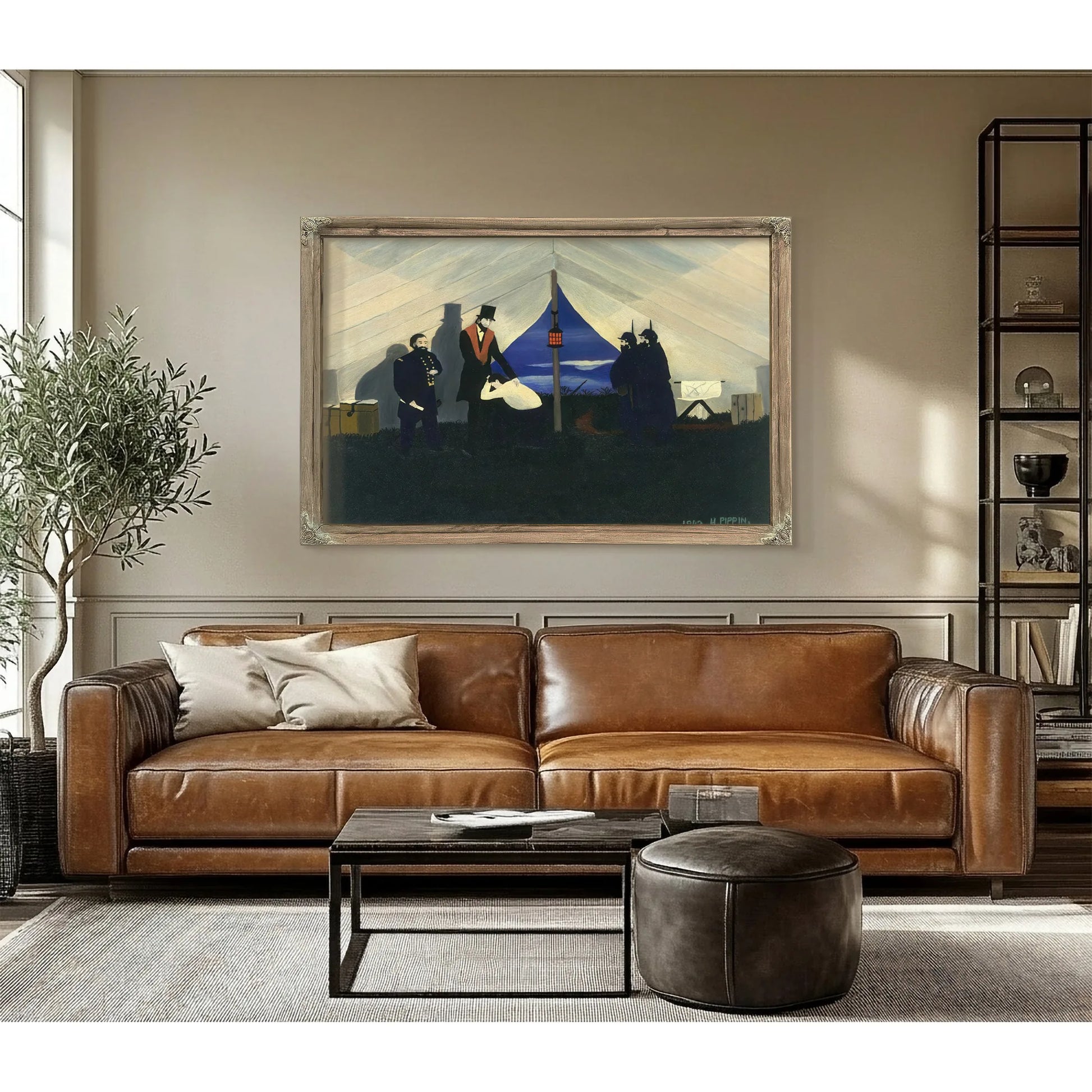 Abe Lincoln The Great Emancipator By Horace Pippin Fine Art Print