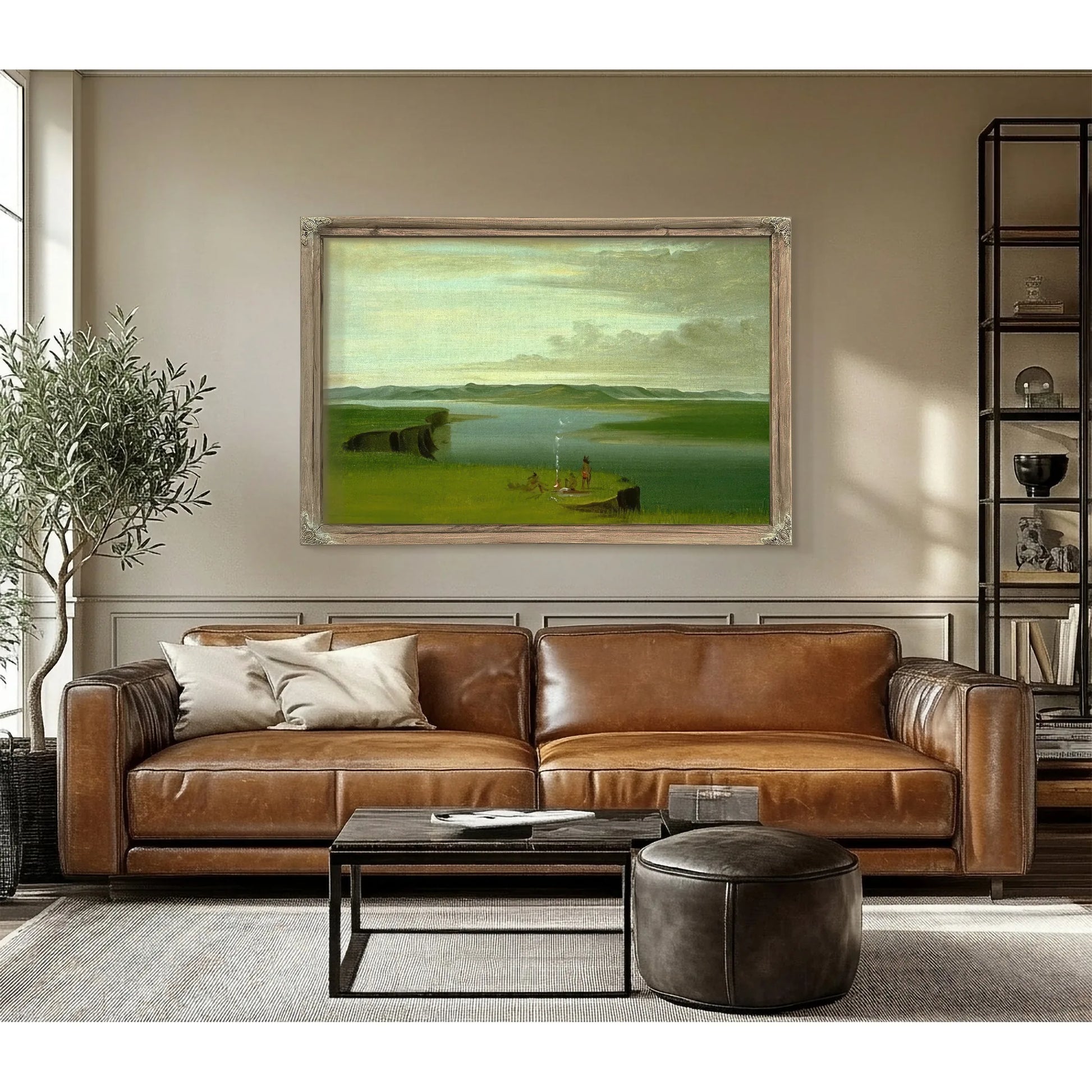 Prairie Bluffs At Sunrise, Near The Mouth Of The Yellowstone River By George Catlin Fine Art Print