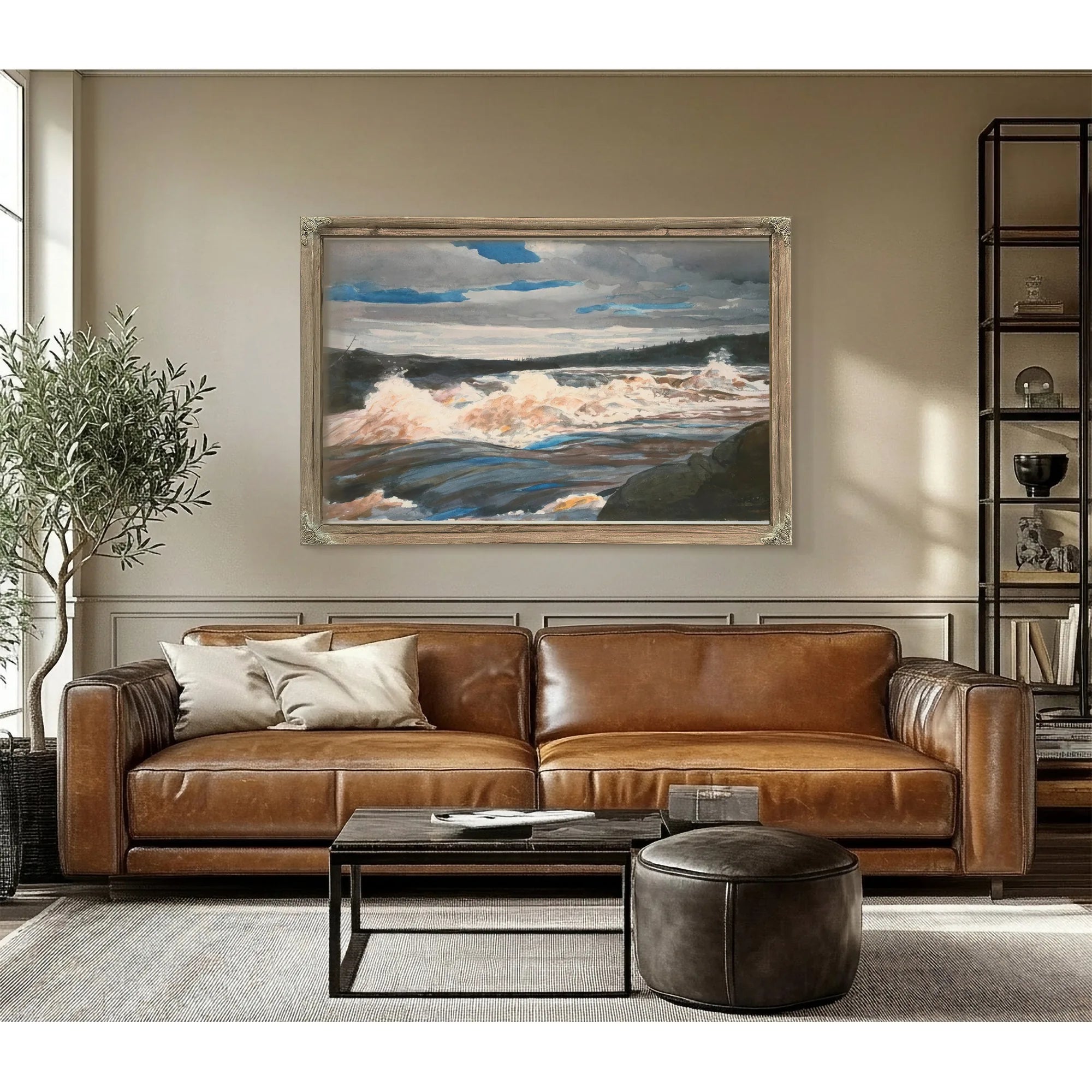 Grand Discharge Lake Saint John Province Of Quebec By Winslow Homer Fine Art Print