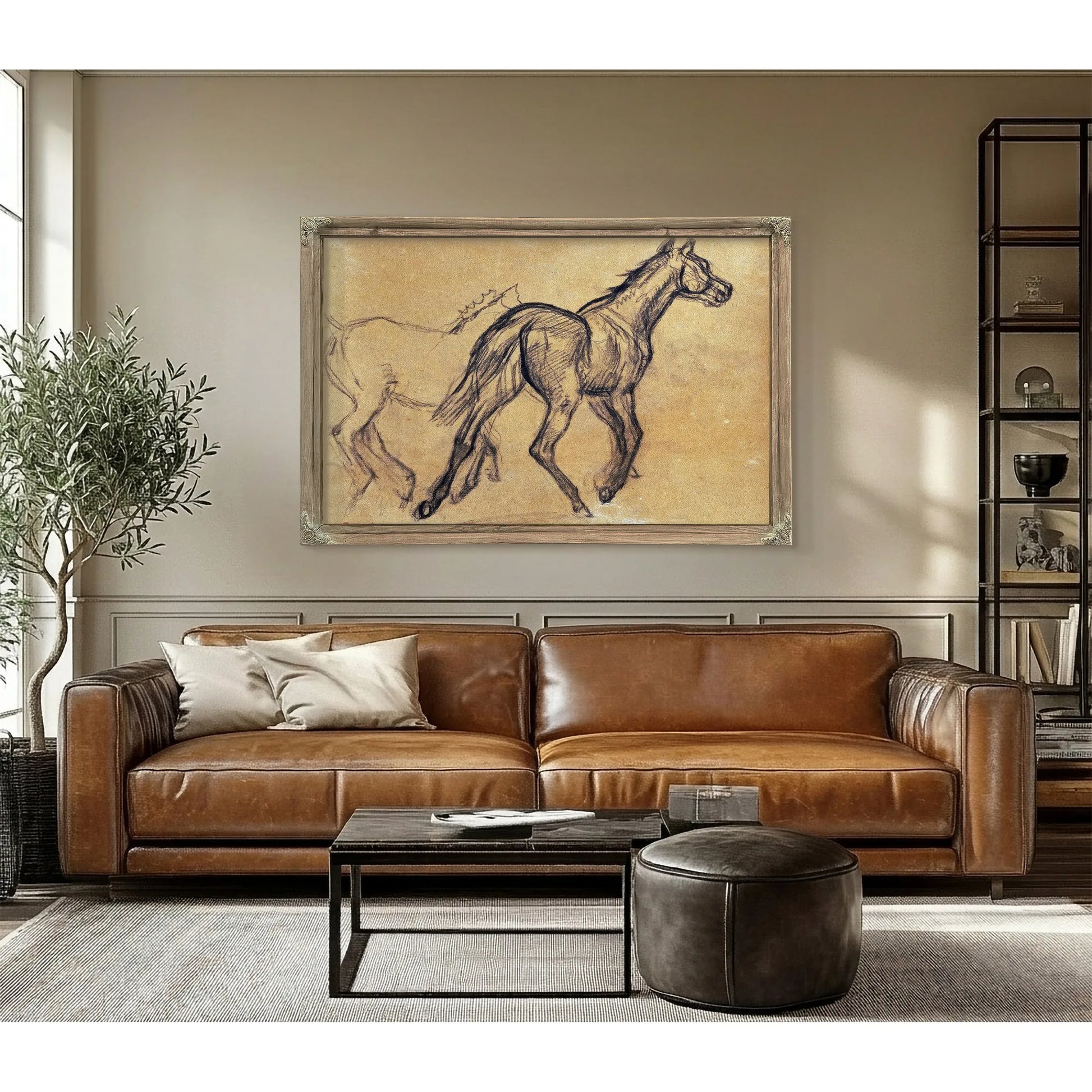 Horses By Edgar Degas Fine Art Print
