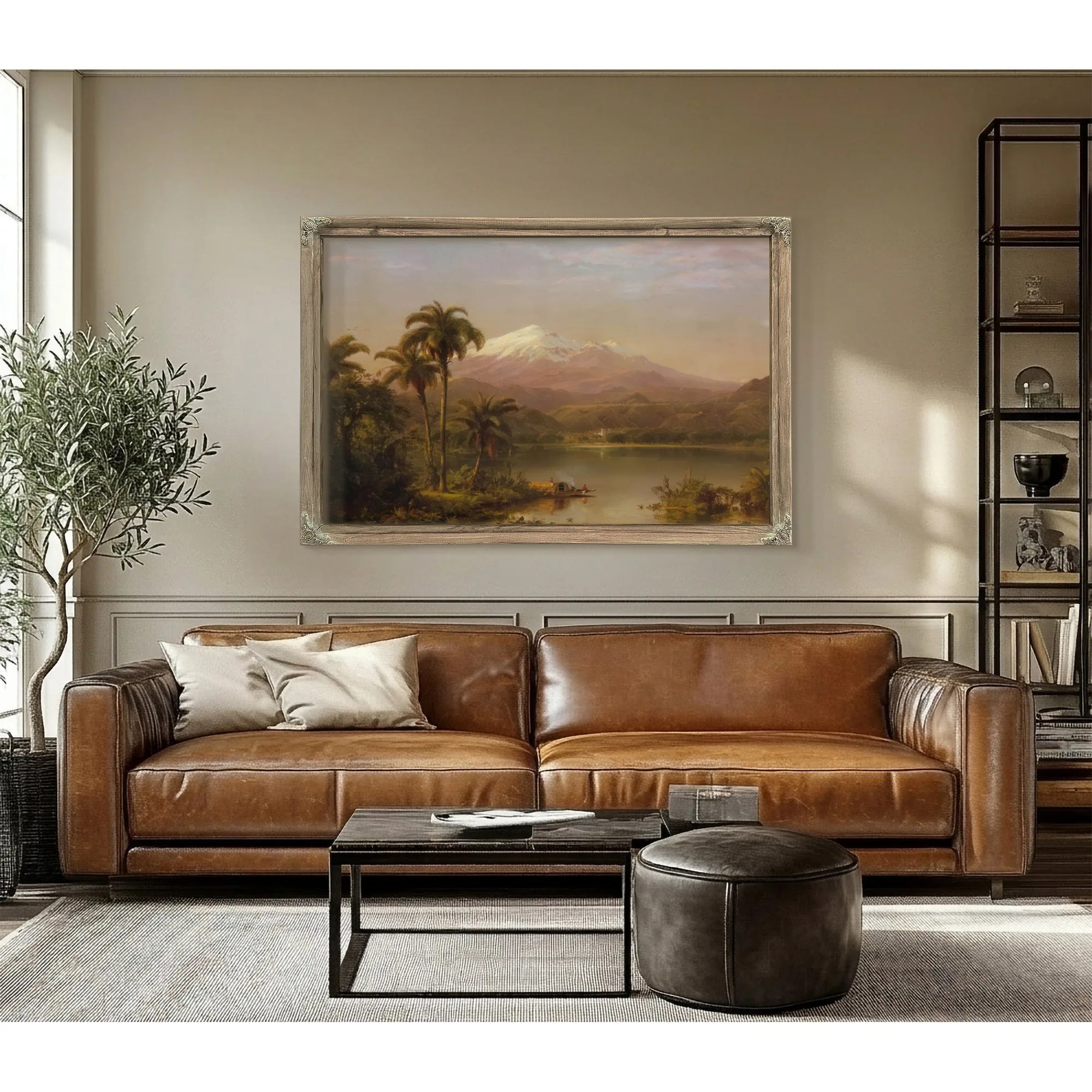 Tacama Palms By Frederic Edwin Church Fine Art Print