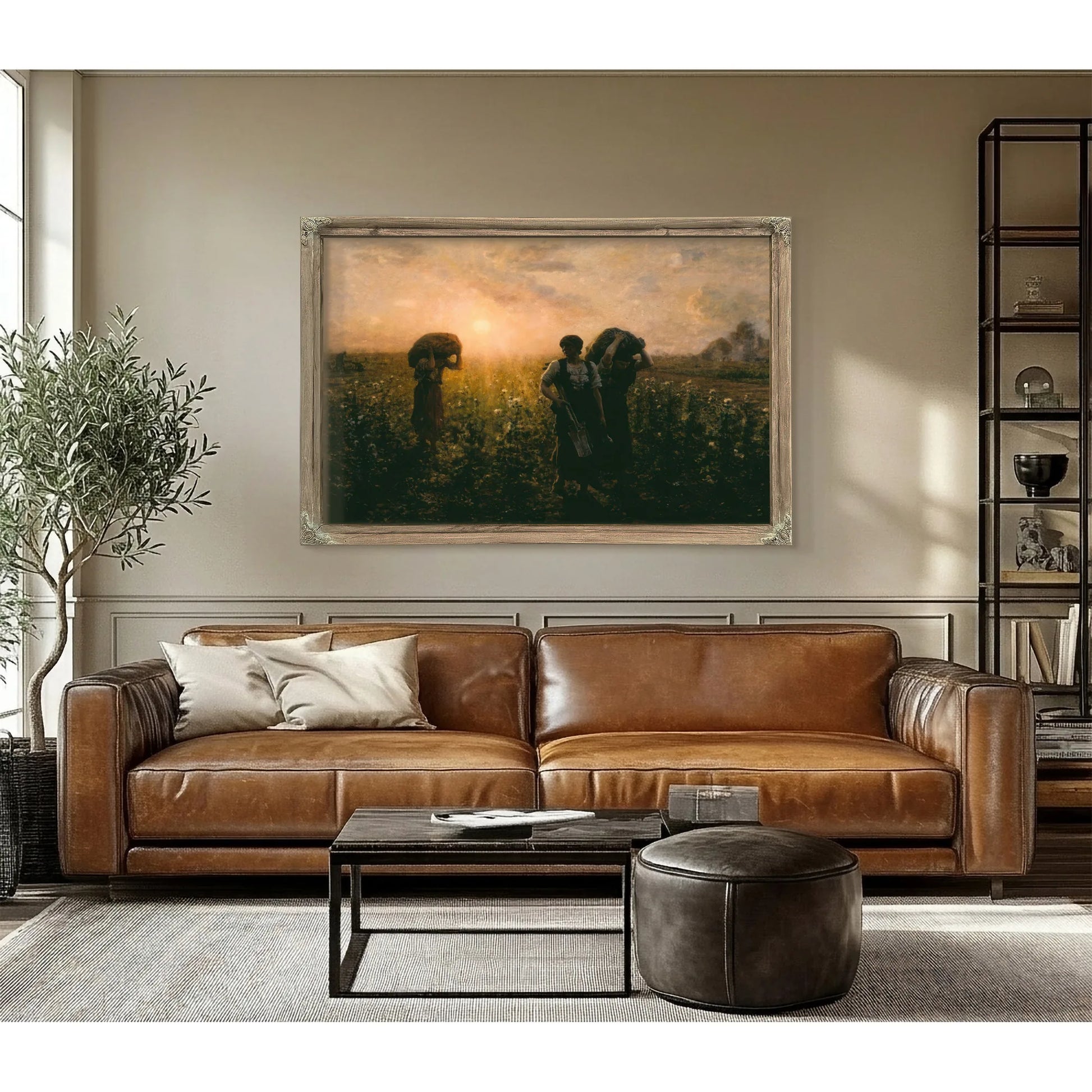 The End Of The Working Day By Breton Jules Fine Art Print
