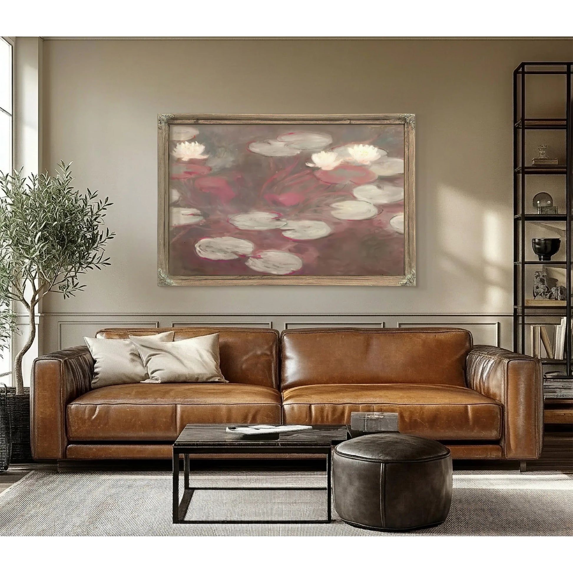 Pink Water Liies By Claude Monet Fine Art Print