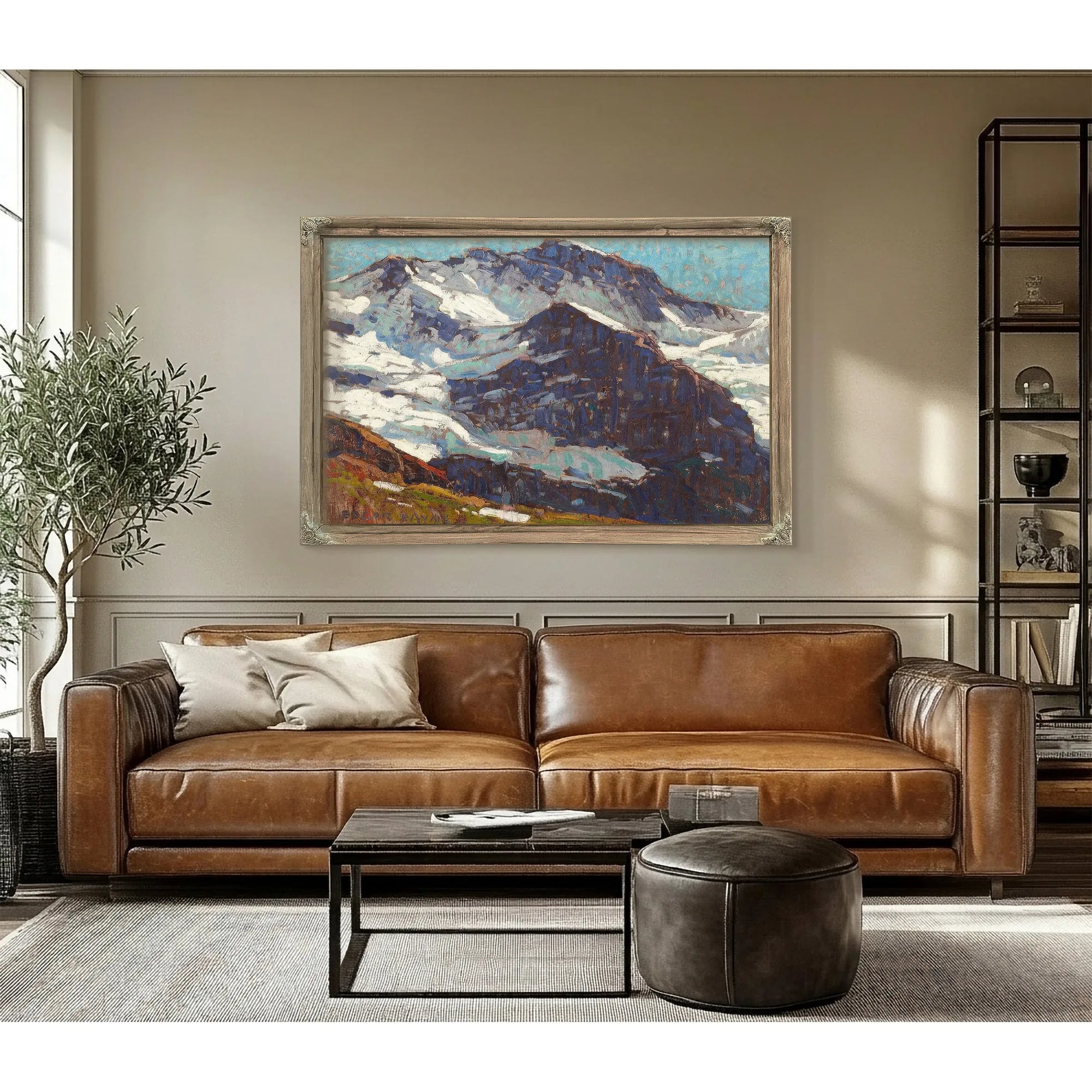 Snow Covered Peaks By Edgar Payne Fine Art Print