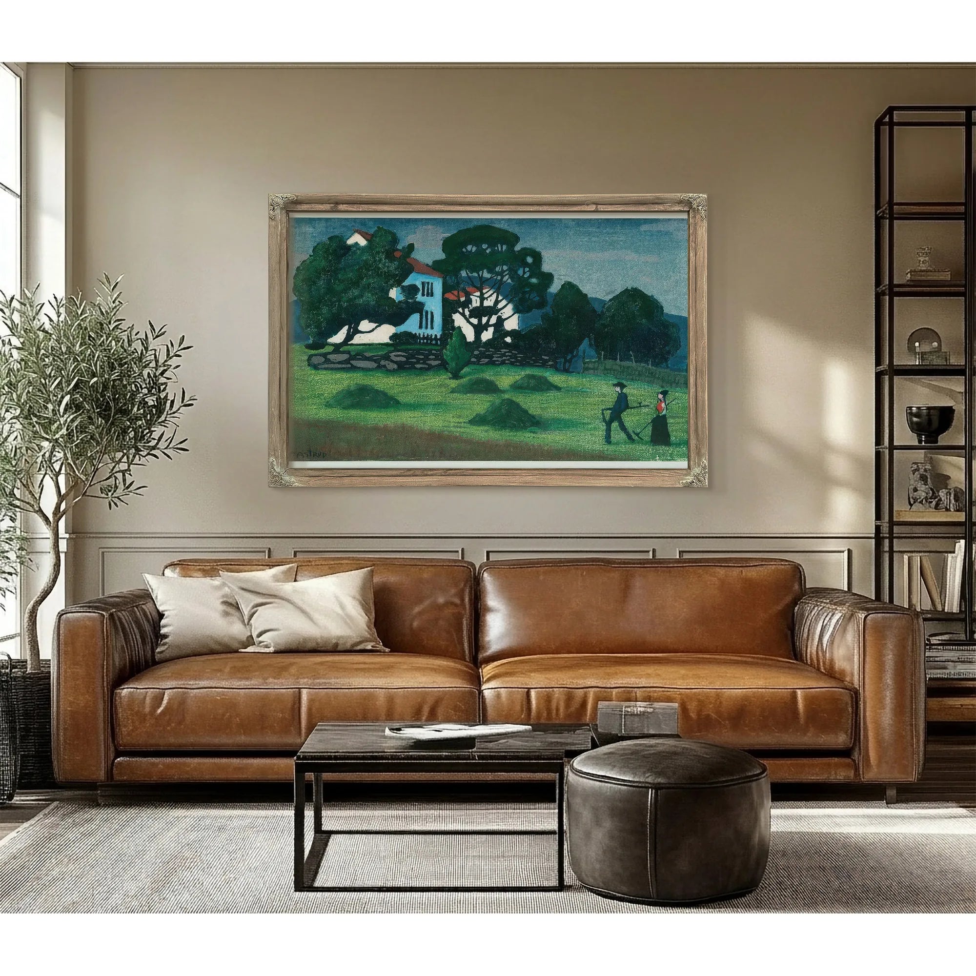 Home From Work 2 By Nicolai Astrup Fine Art Print