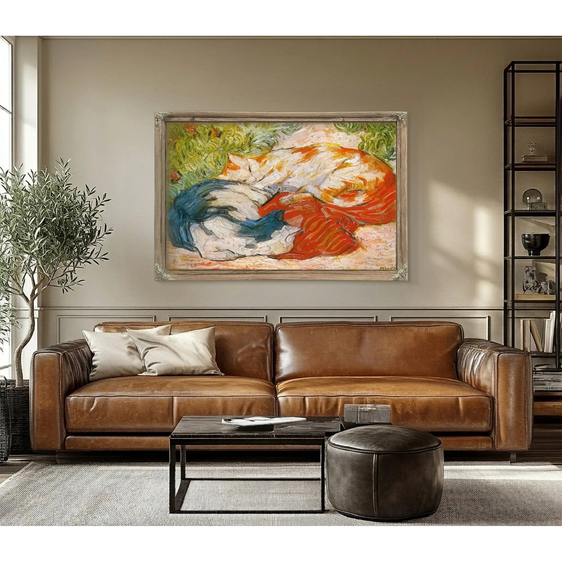 Cats By Franz Marc Fine Art Print
