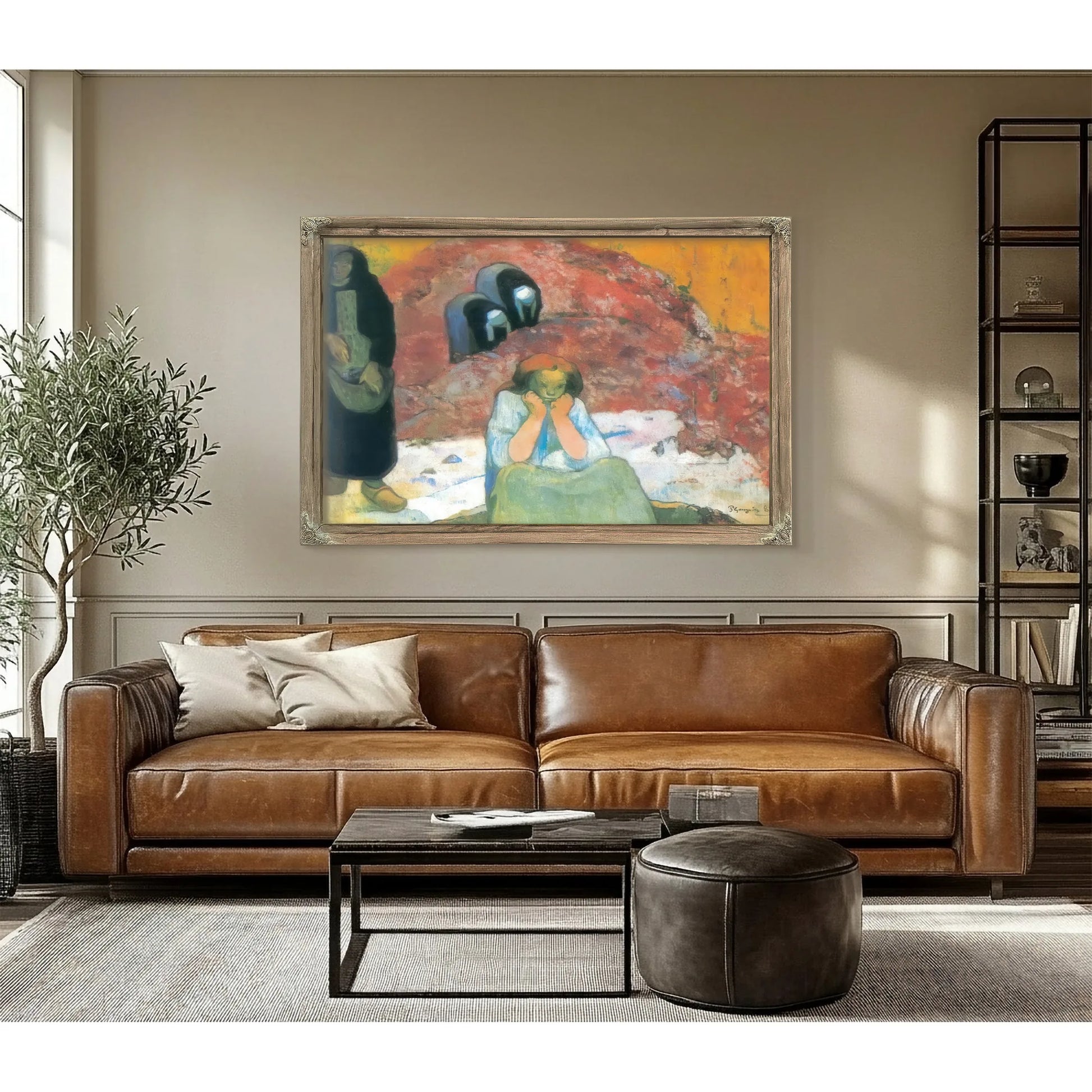 Human Miseries( Grape Harvest In Arles) By Paul Gauguin Fine Art Print