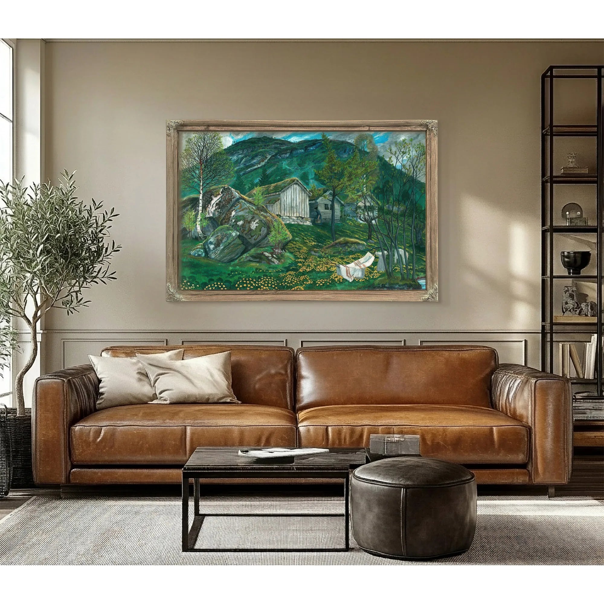 Old Cotter's Farm By Nicolai Astrup Fine Art Print