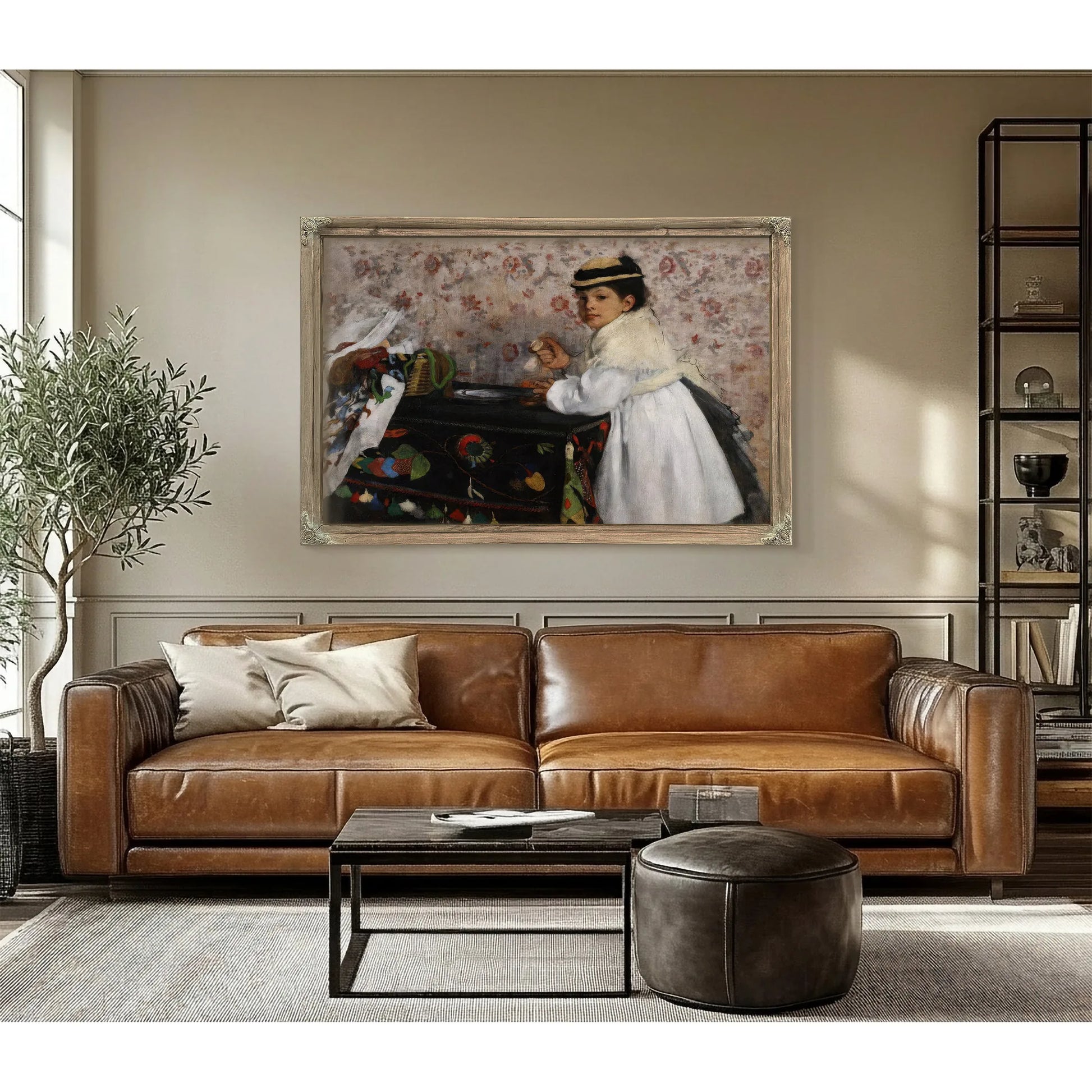 Portrait Of Mlle Hortense Valpincon 1871 By Edgar Degas Fine Art Print