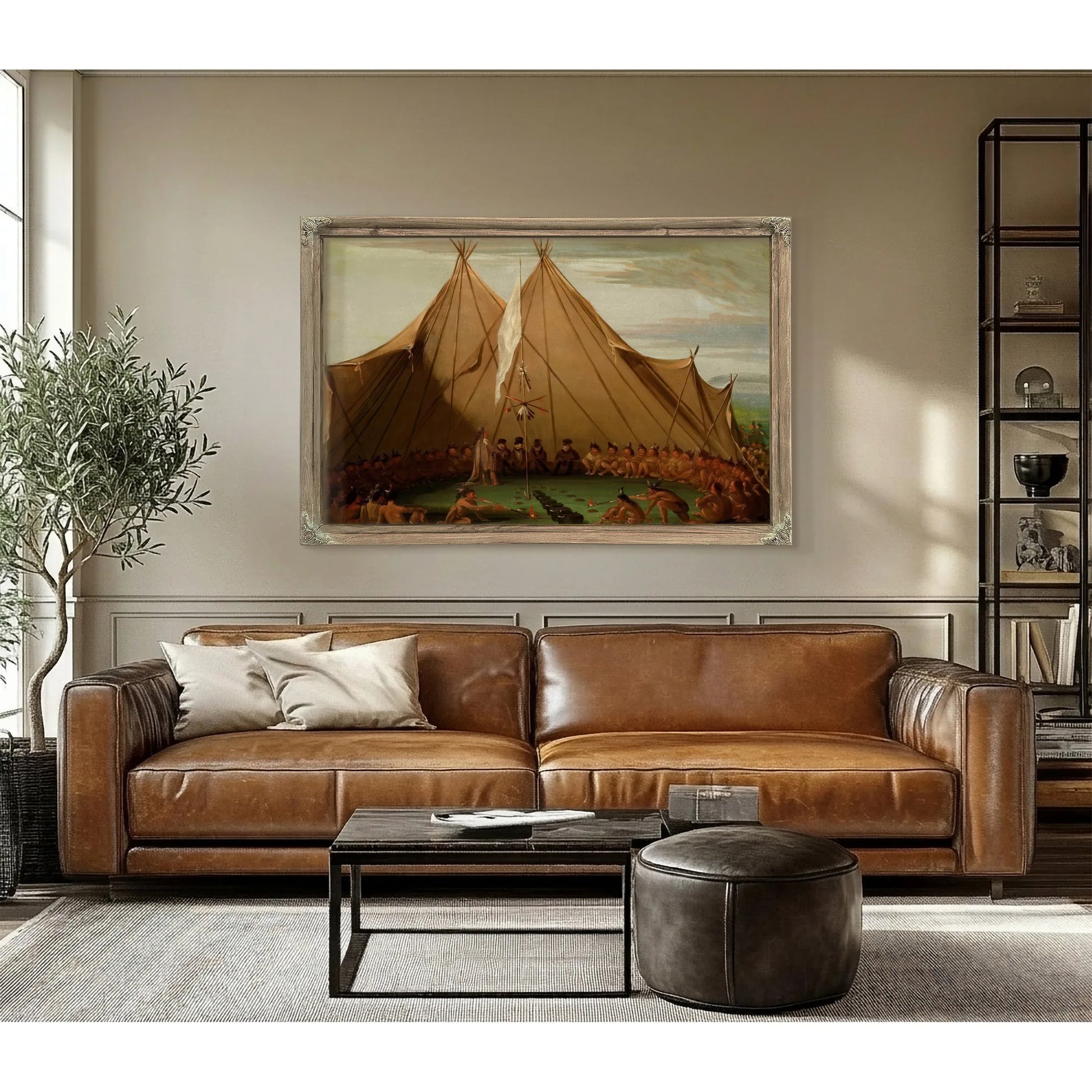 Sioux Dog Feast By George Catlin Fine Art Print