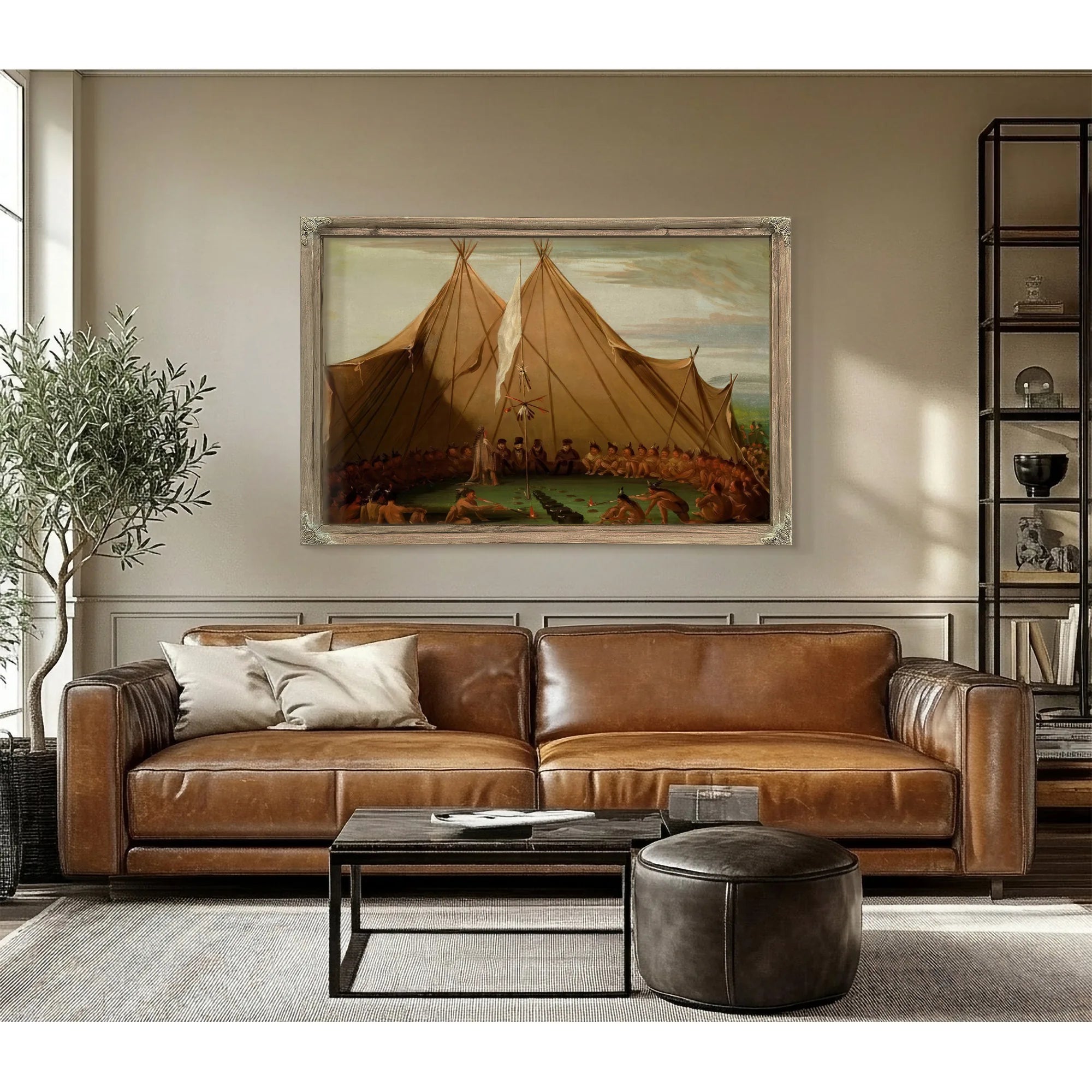 Sioux Dog Feast By George Catlin Fine Art Print