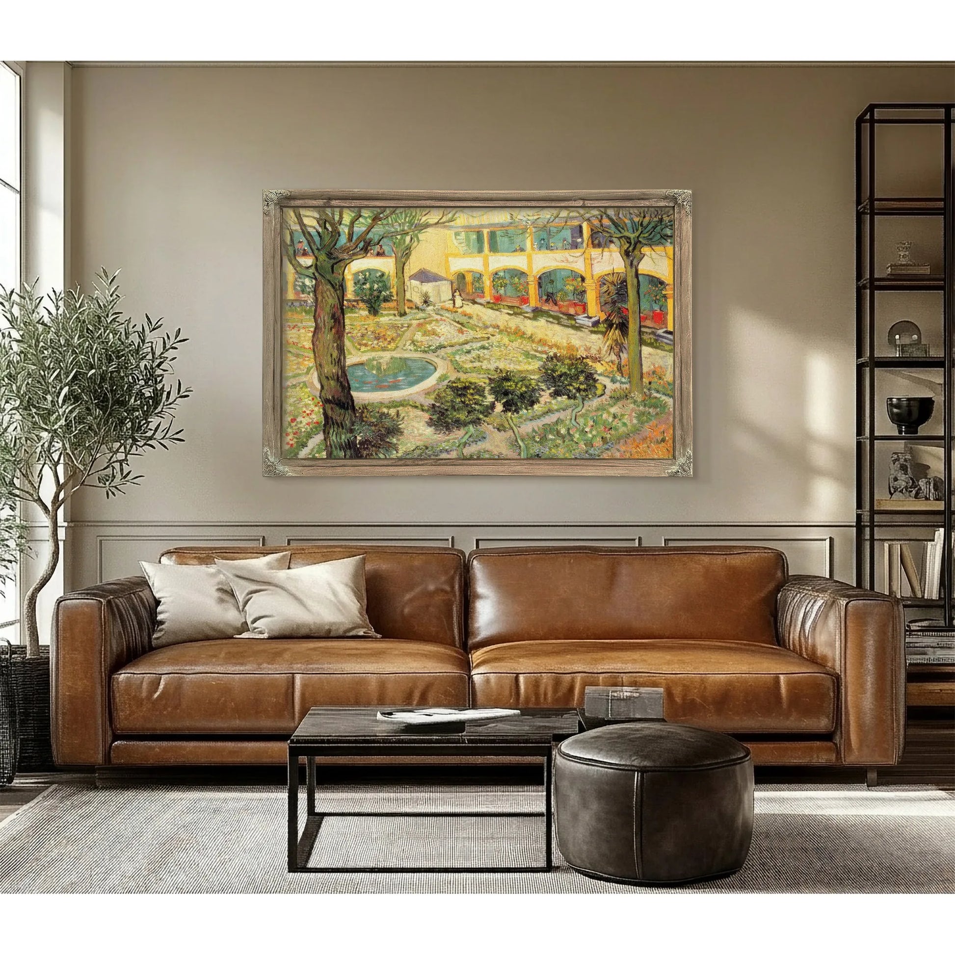 The Asylum Garden At Arles By Vincent Van Gogh Fine Art Print