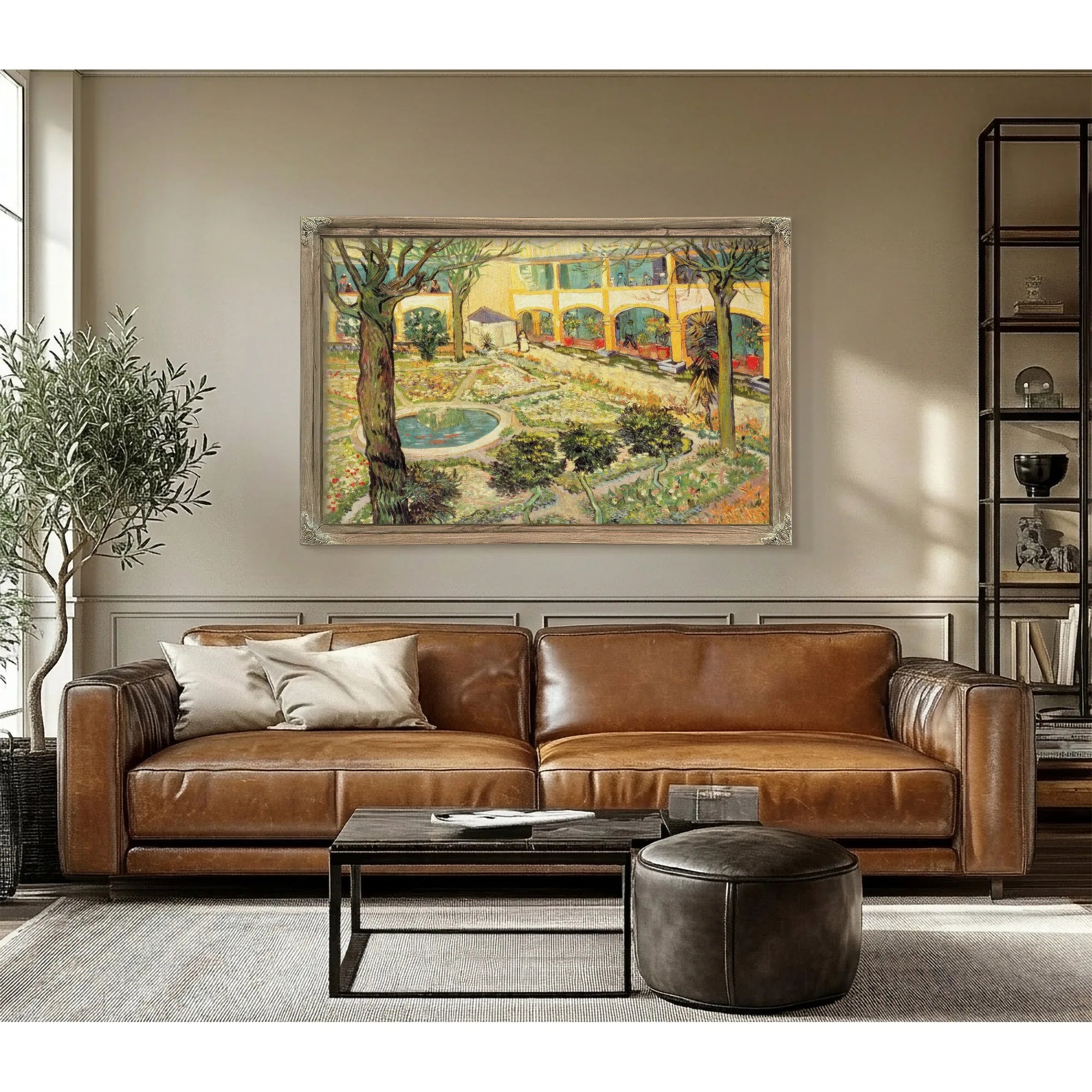 The Asylum Garden At Arles By Vincent Van Gogh Fine Art Print