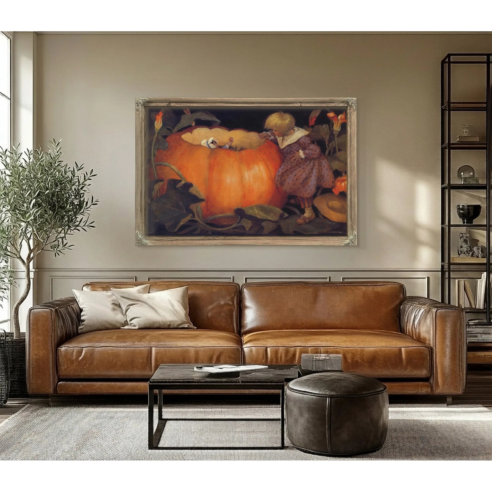 The Little Mother Goose 1918 Peter Peter Pumpkin Eater By Jessie Willcox Smith Fine Art Print