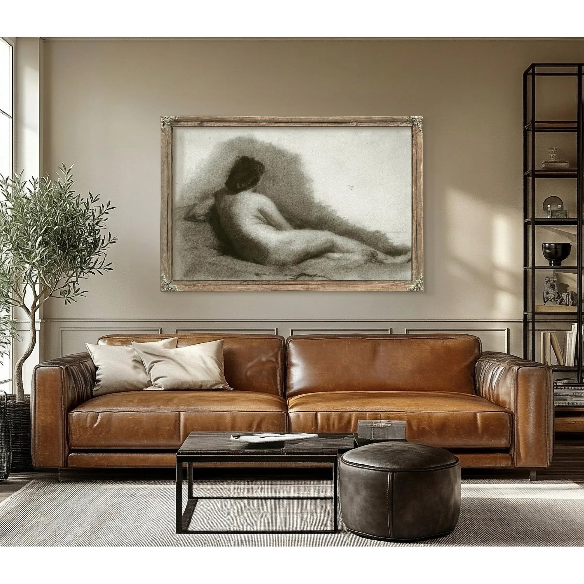 Study Of A Reclining Nude Woman By Thomas Eakins Fine Art Print