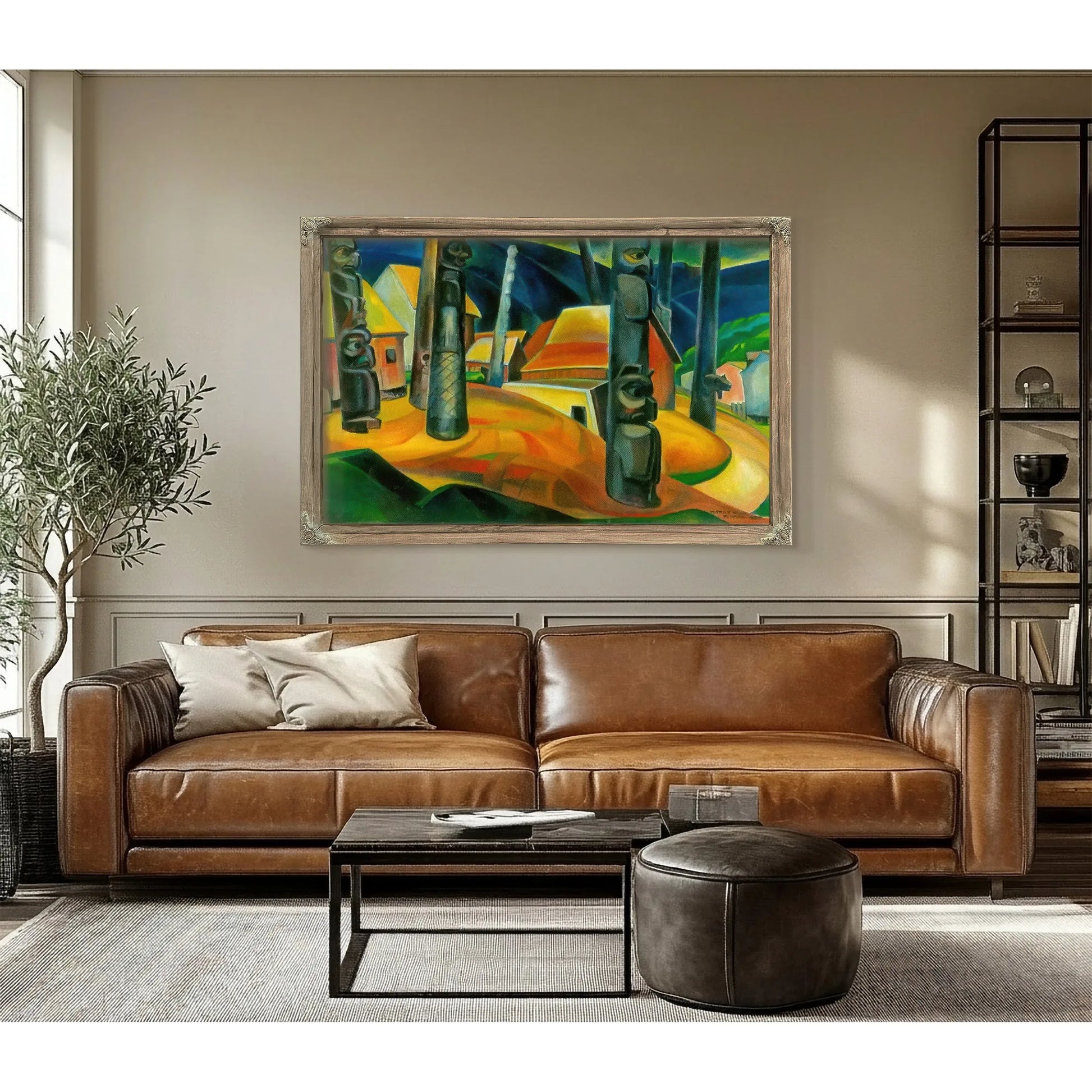 Kisplax Village By Emily Carr Fine Art Print