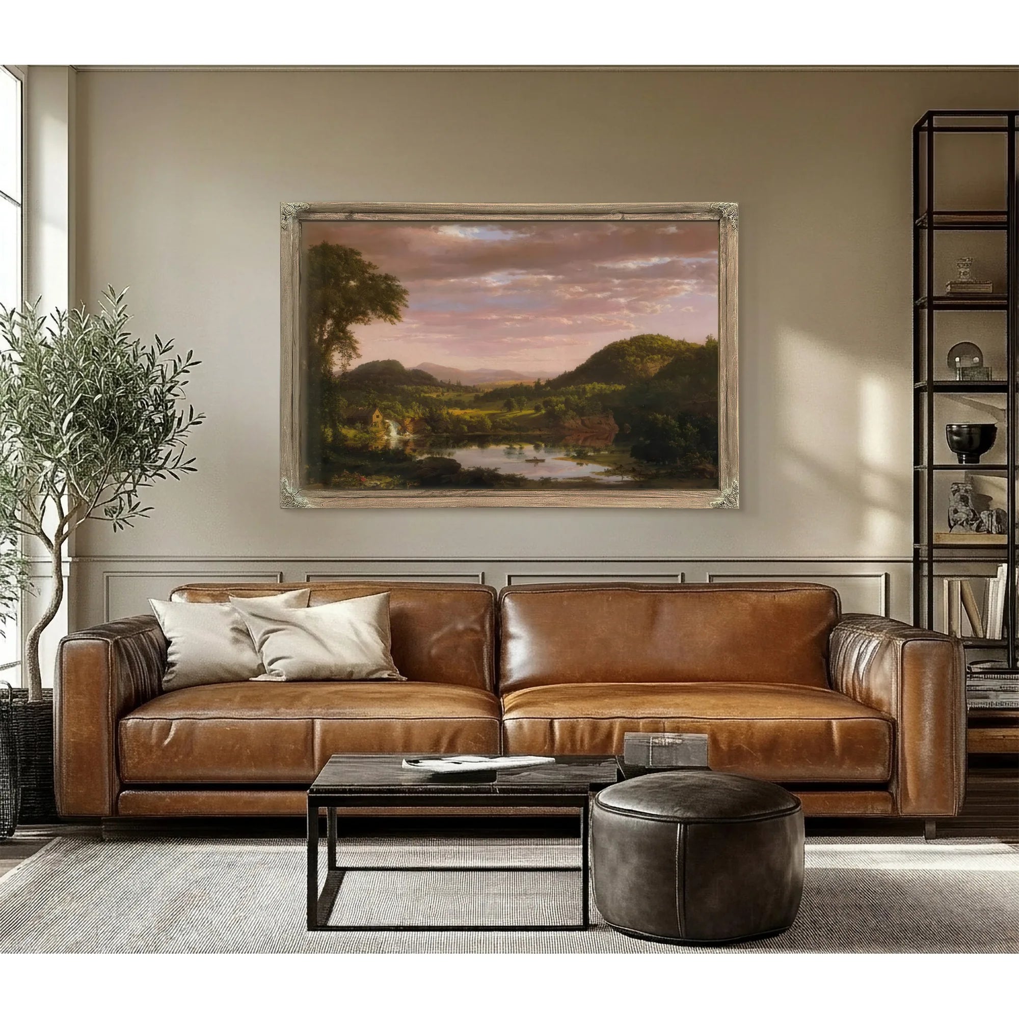 New England Landscape (Evening After A Storm) By Frederic Edwin Church Fine Art Print