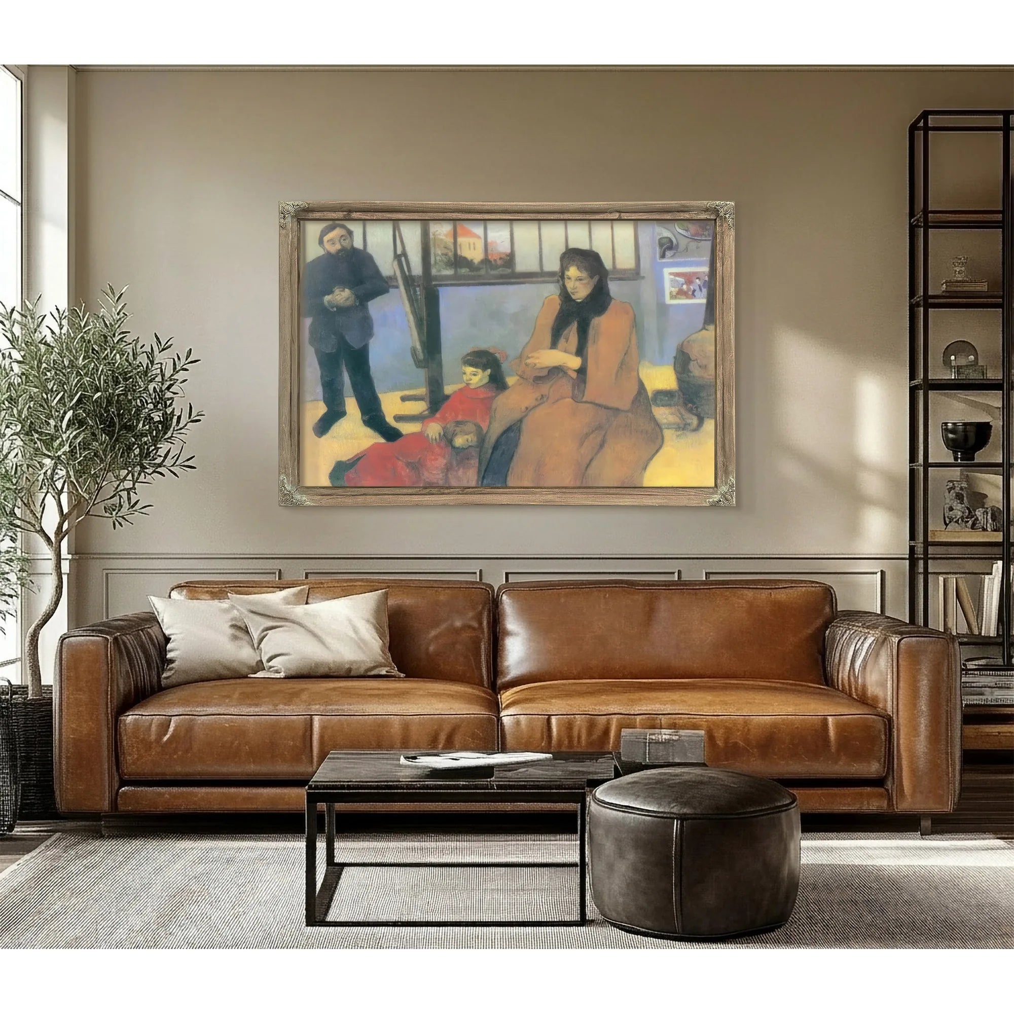 The Schuffenecker Family By Paul Gauguin Fine Art Print