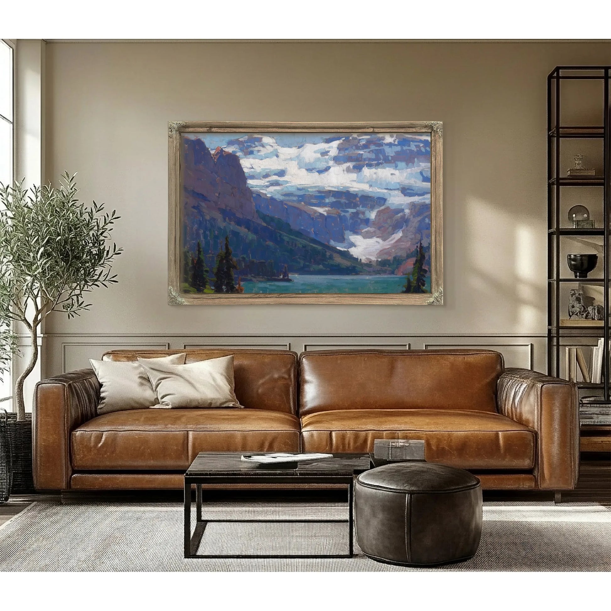 Victoria Glacier, Lake Louise By Edgar Payne Fine Art Print