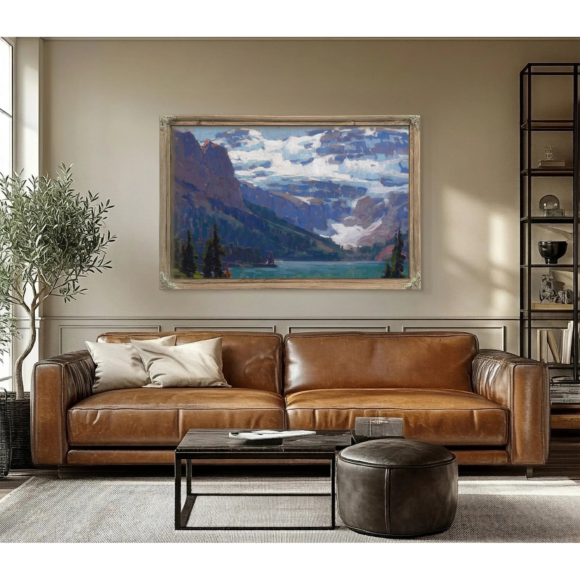 Victoria Glacier, Lake Louise By Edgar Payne Fine Art Print