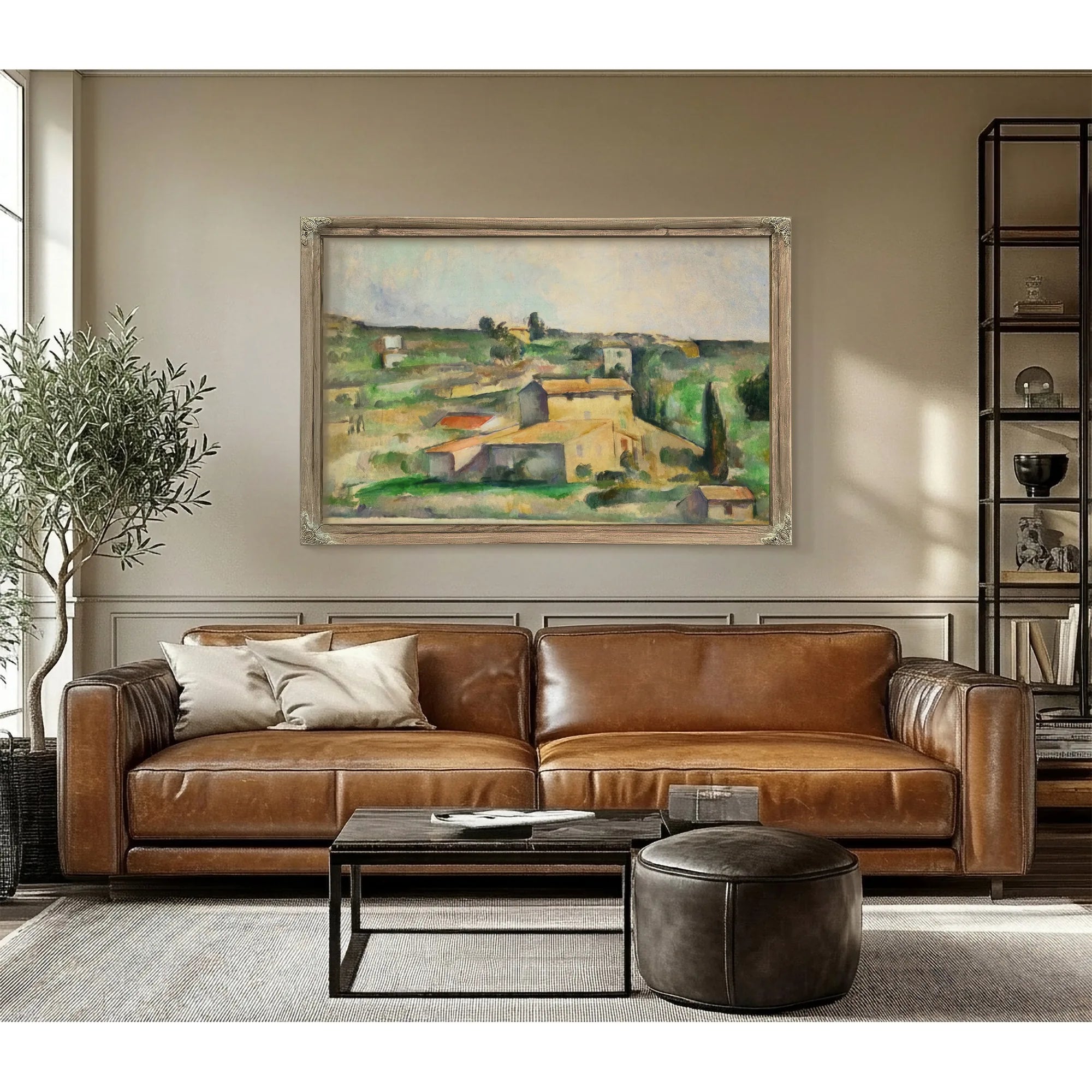 Fields At Bellevue By Paul Cezanne Fine Art Print