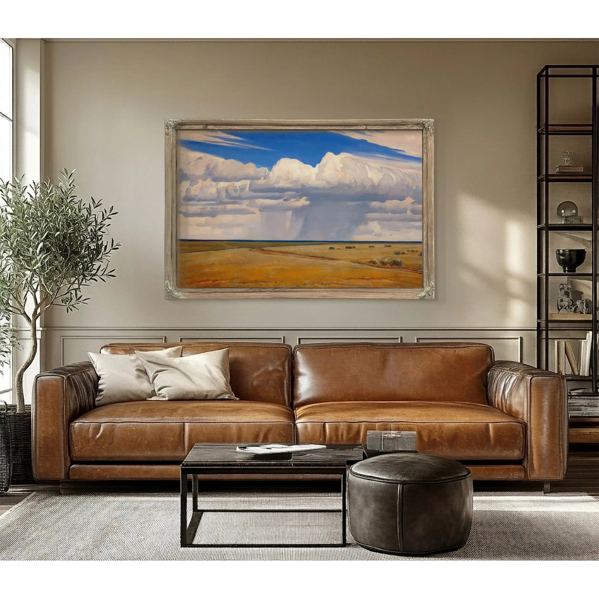 Summer Afternoon Taos By Maynard Dixon Fine Art Print
