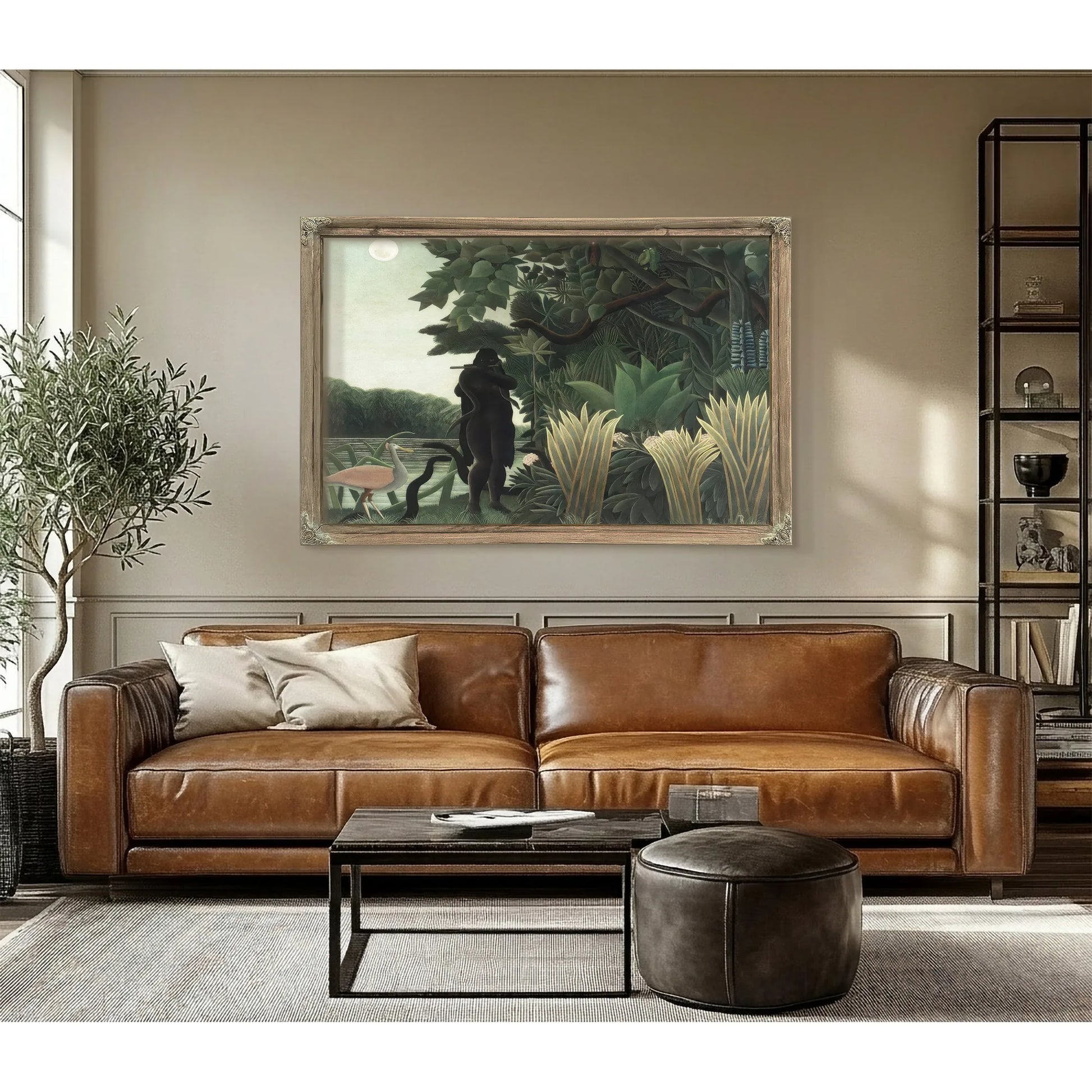 La Charmeuse De Serpents By Henri Julien Felix Rousseau Fine Art Print