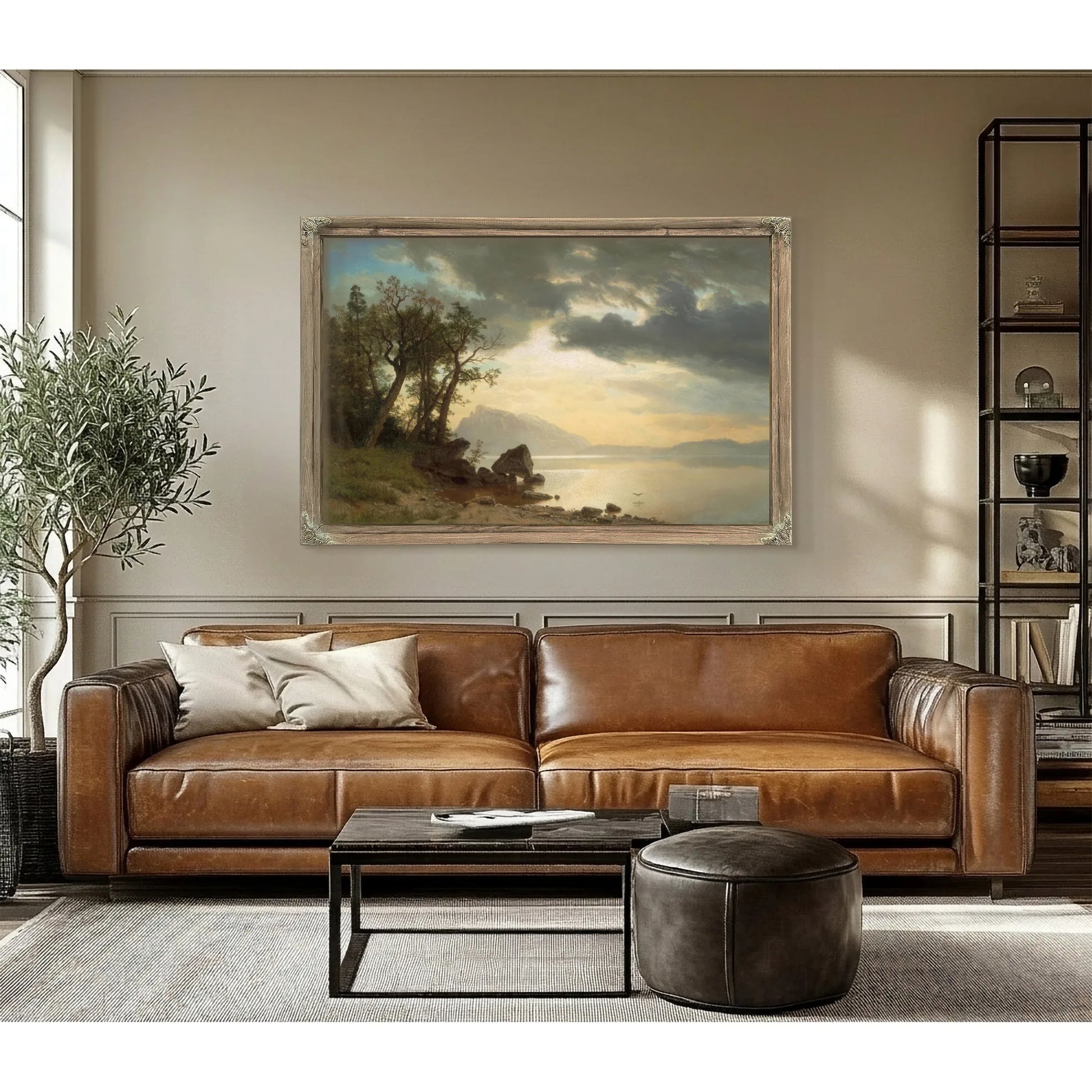 Lake Tahoe California By Albert Bierstadt Fine Art Print