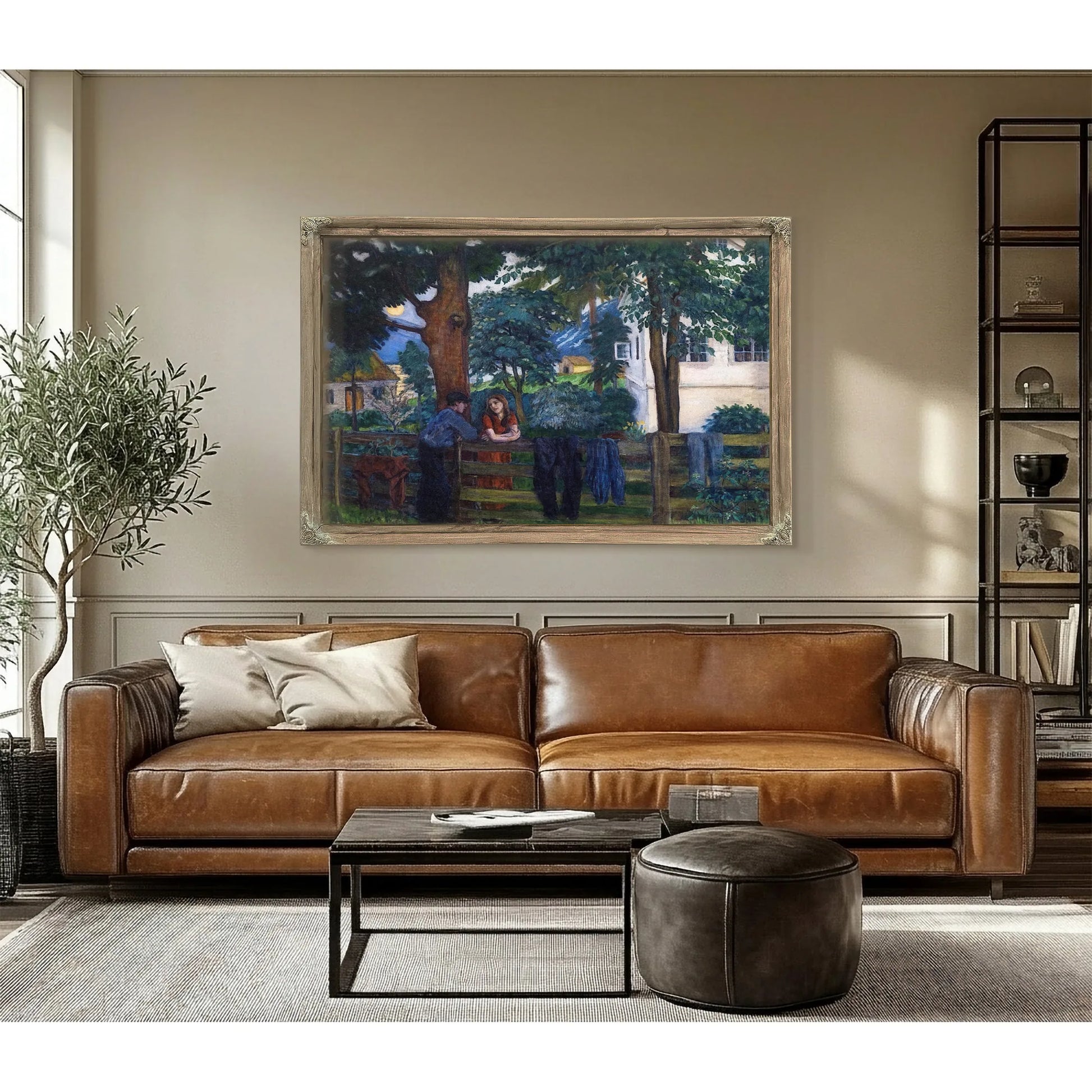 Moonlight At Hegrenes By Nicolai Astrup Fine Art Print