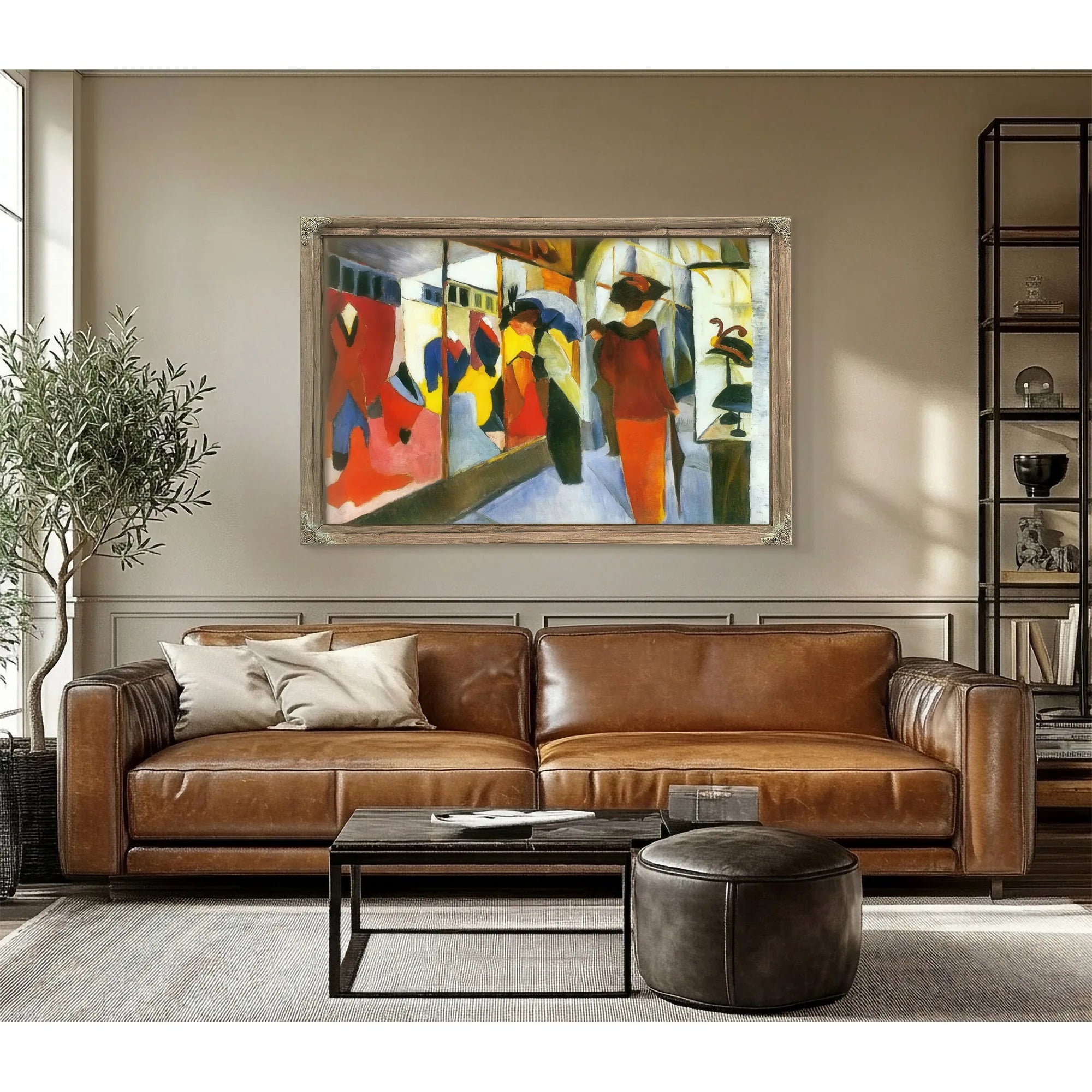Fashion Shop By August Macke Fine Art Print
