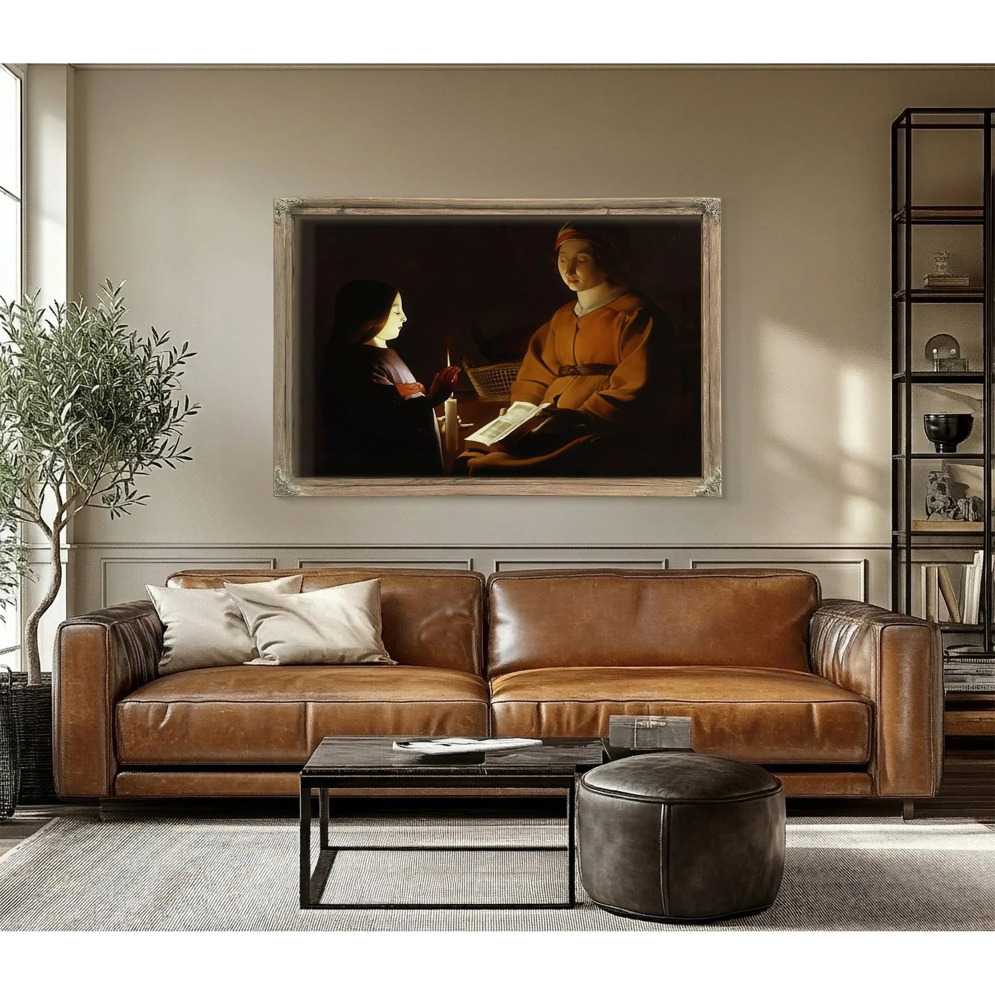 The Education Of The Virgin 1650 By Georges De La Tour Fine Art Print