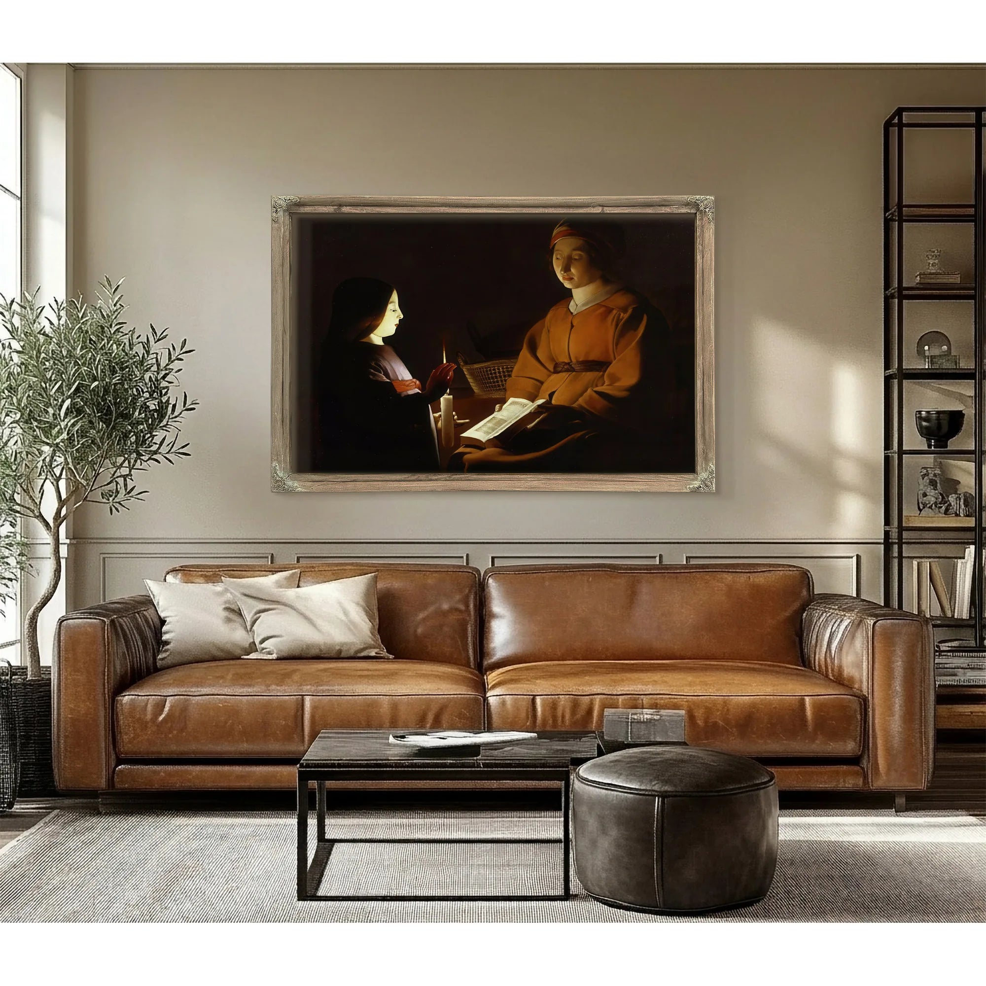 The Education Of The Virgin 1650 By Georges De La Tour Fine Art Print