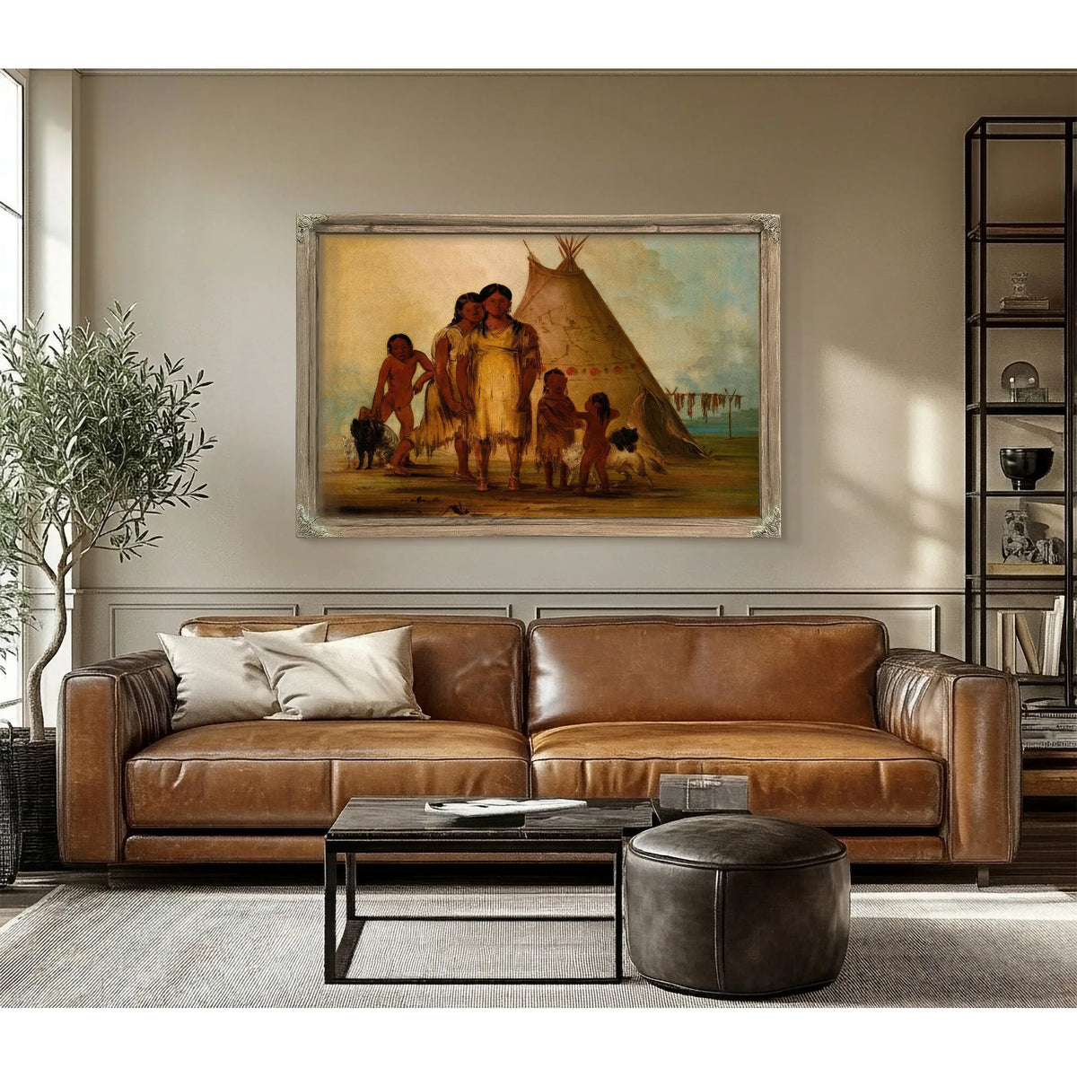Two Comanche Girls By George Catlin Fine Art Print