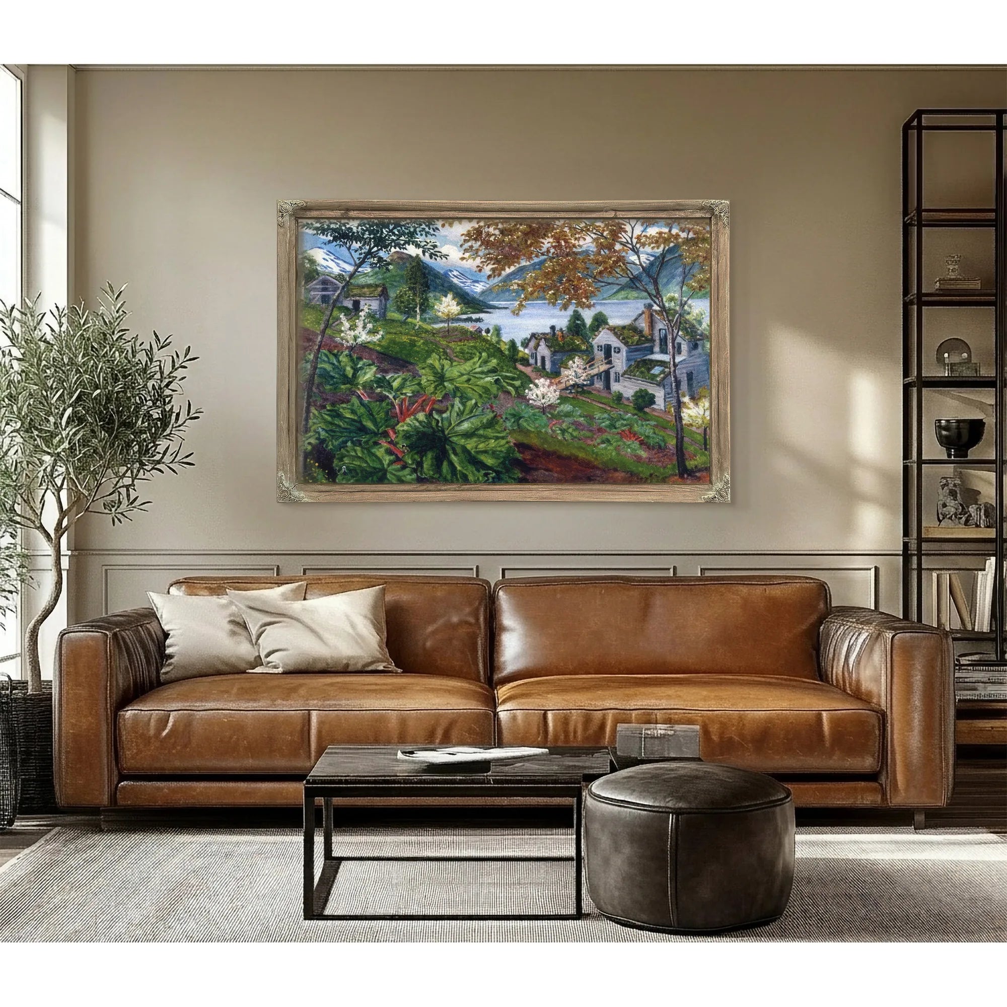 Rhubarb At Sandalstrand By Nicolai Astrup Fine Art Print
