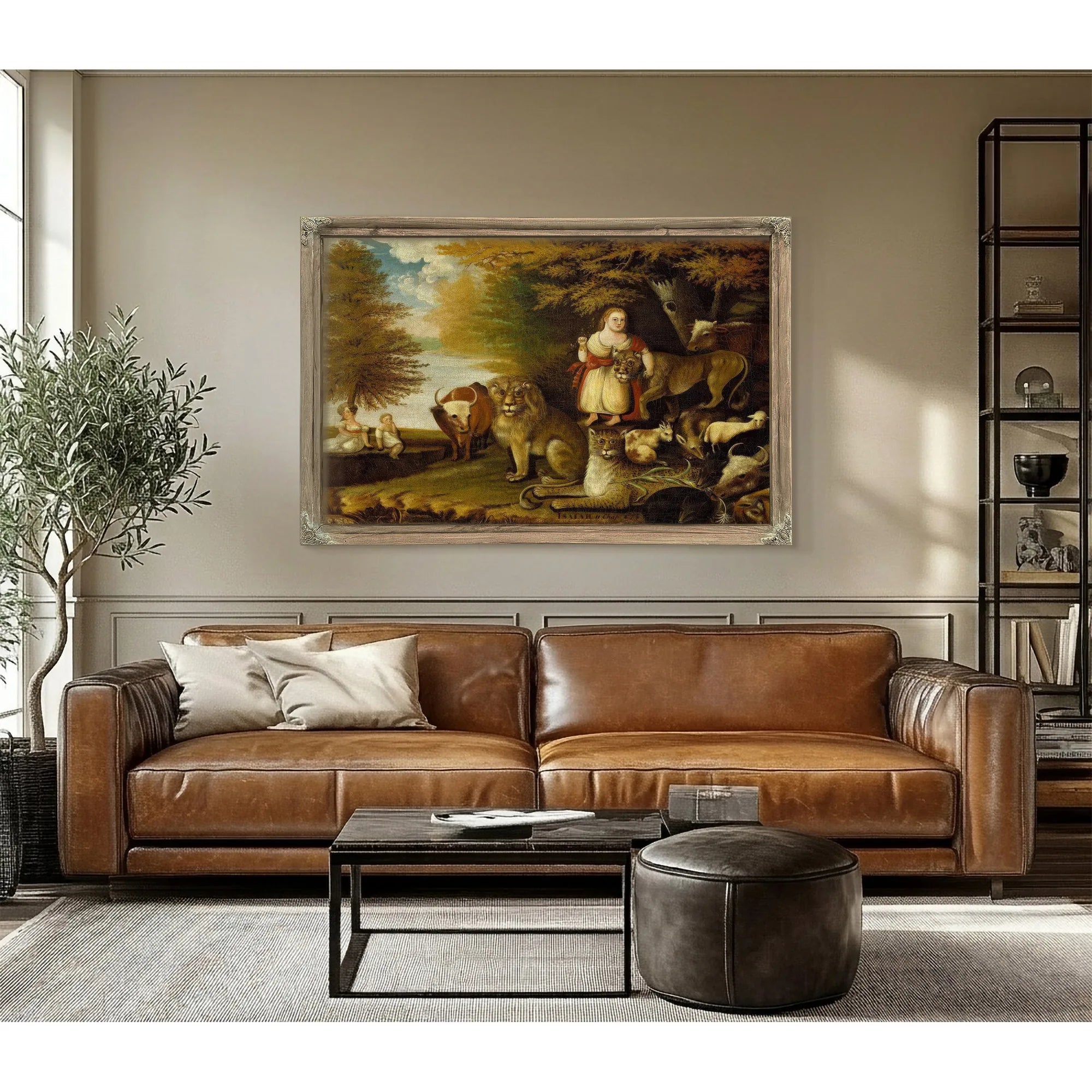 Peaceable Kingdom 1832 By Edward Hicks Fine Art Print