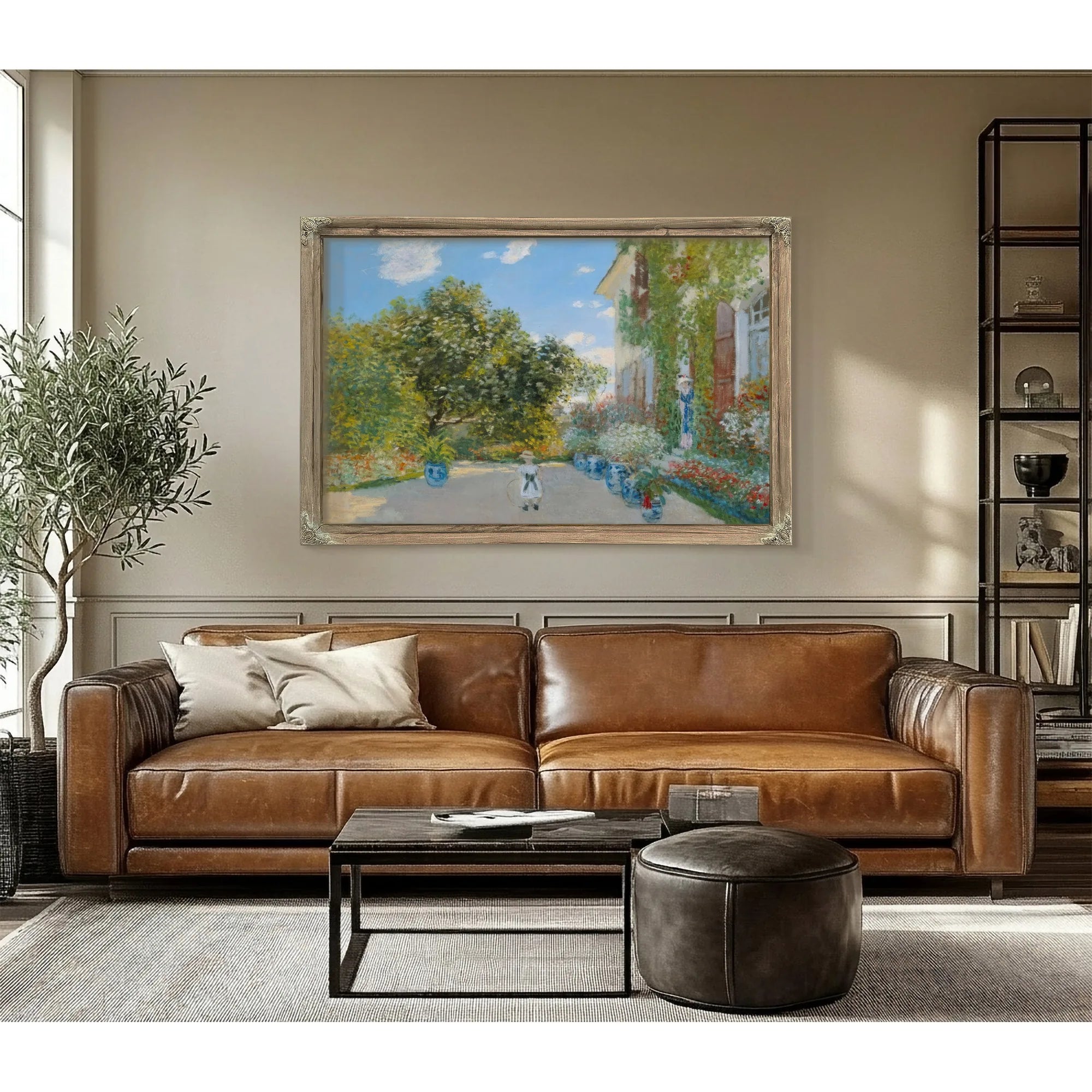 The Artist's House At Argenteuil By Claude Monet Fine Art Print