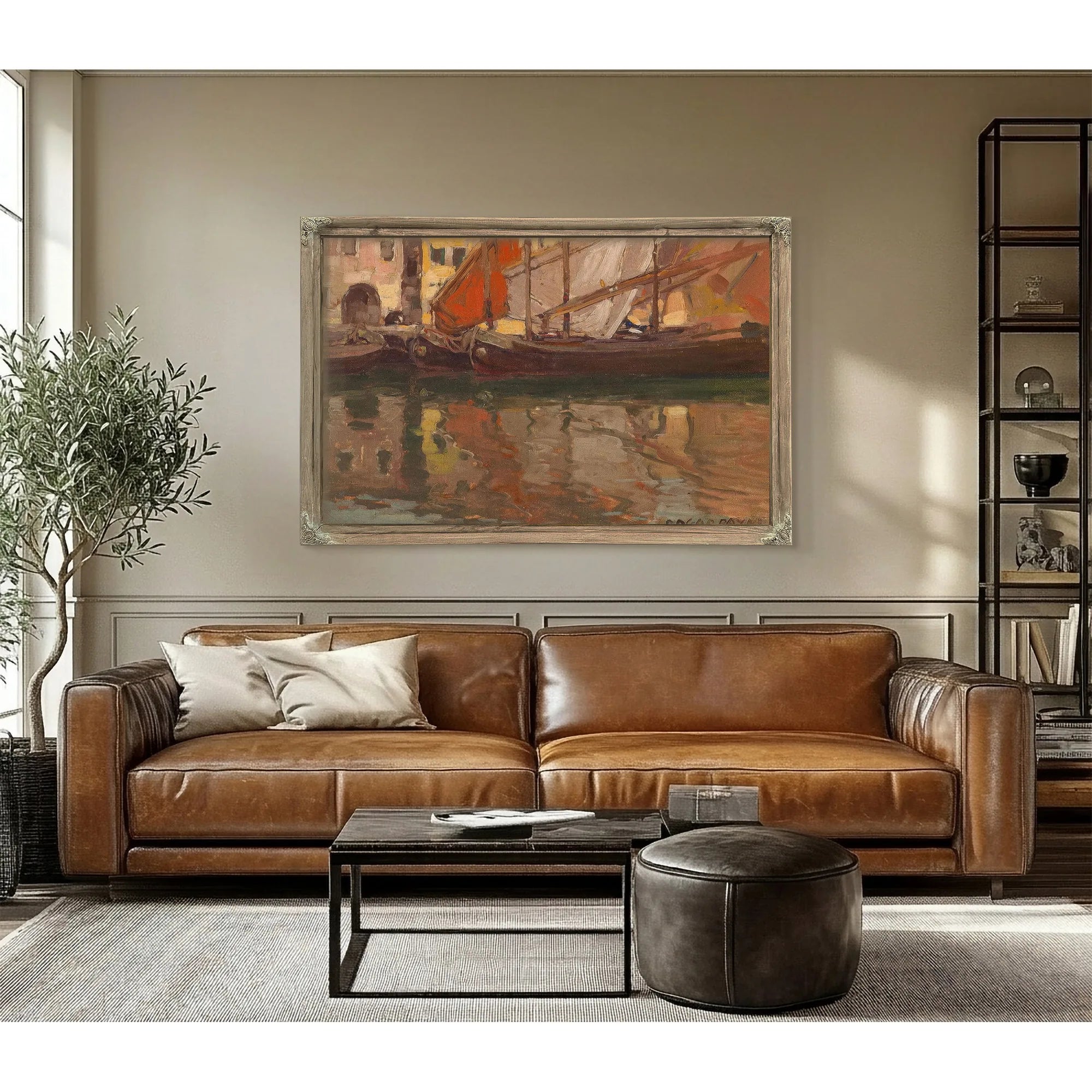 Brittany Boats By Edgar Payne Fine Art Print