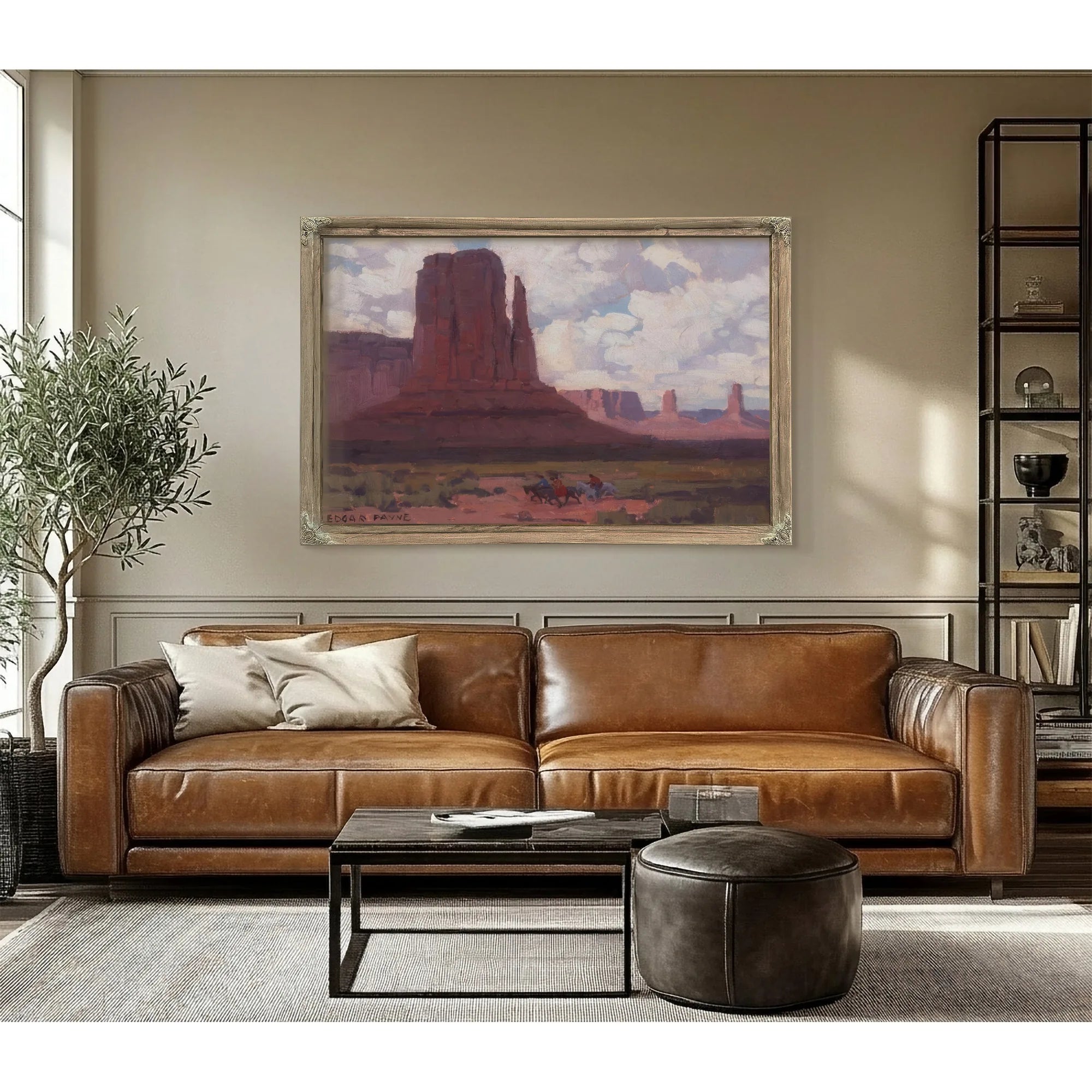 Riders In Canyon De Chelly National Monument By Edgar Payne Fine Art Print