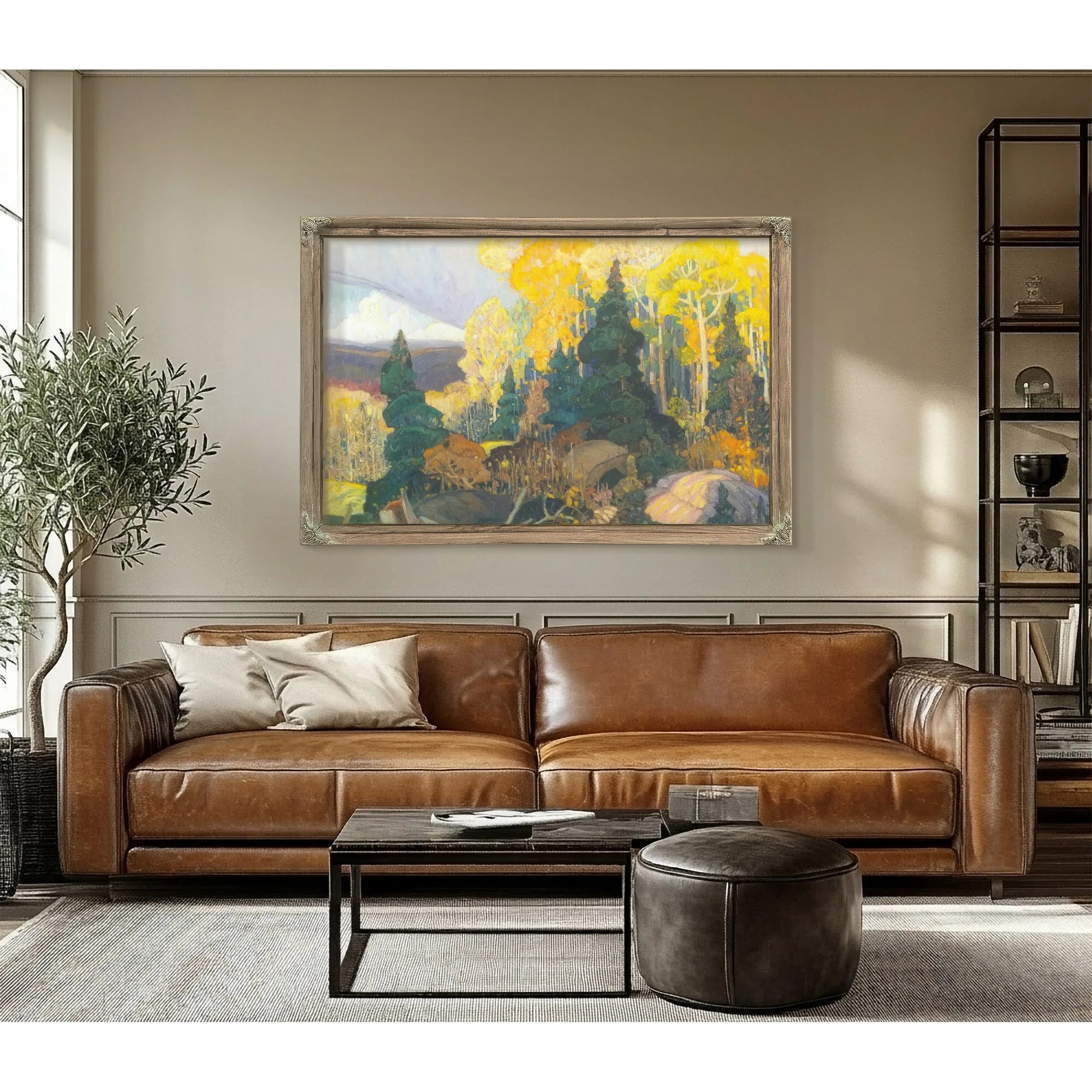 Autumn Hillside By Frank Carmichael Fine Art Print