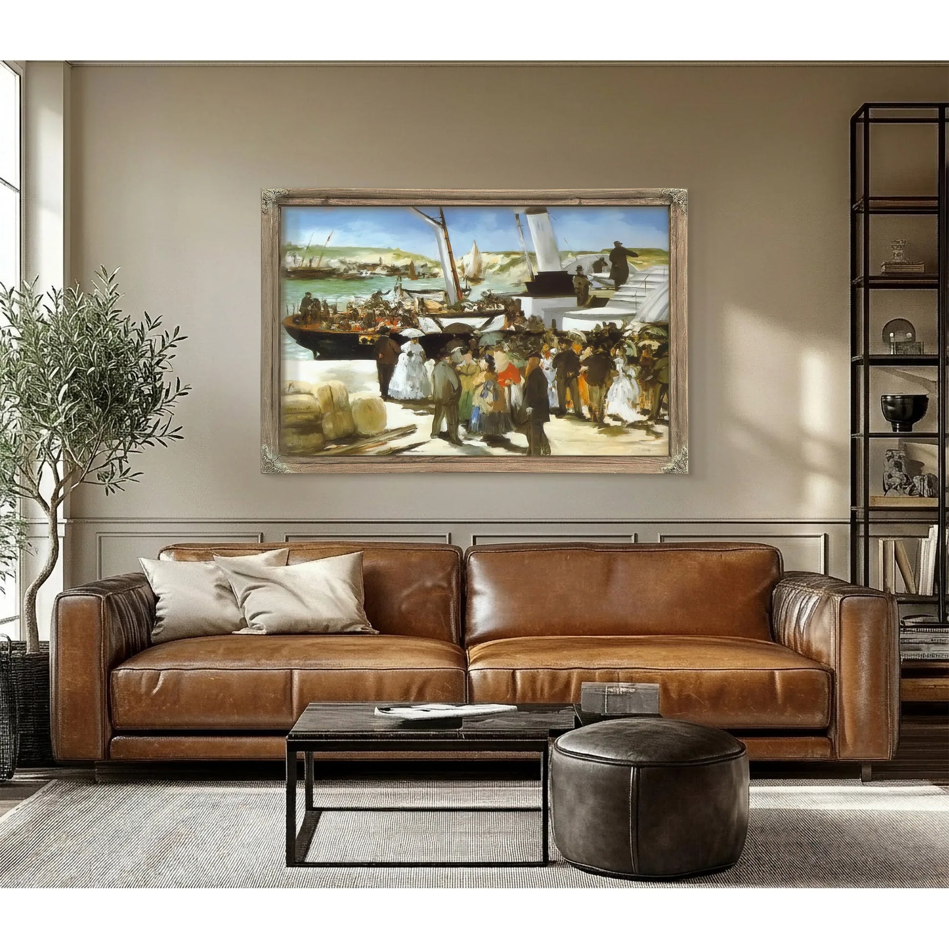 The Departure Of The Folkestone Boat By Edouard Manet Fine Art Print