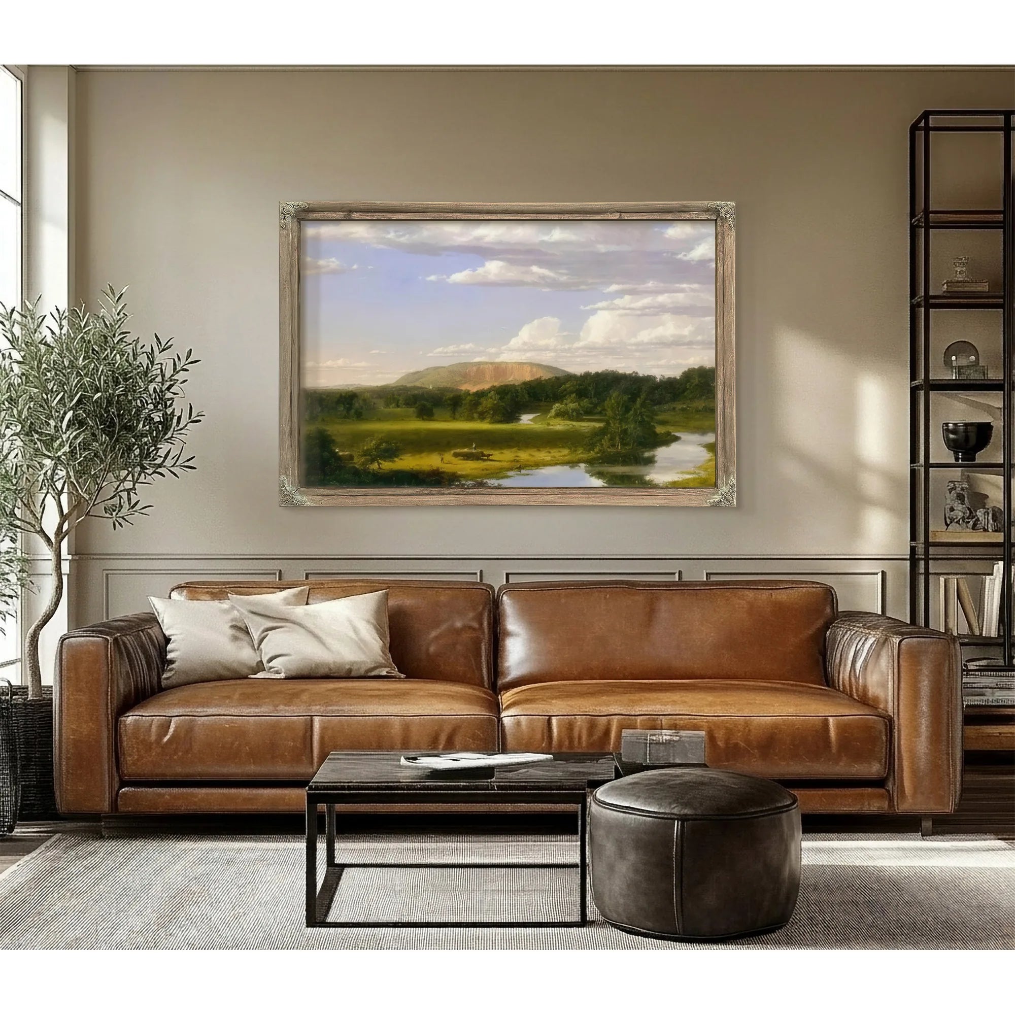 West Rock New Haven By Frederic Edwin Church Fine Art Print