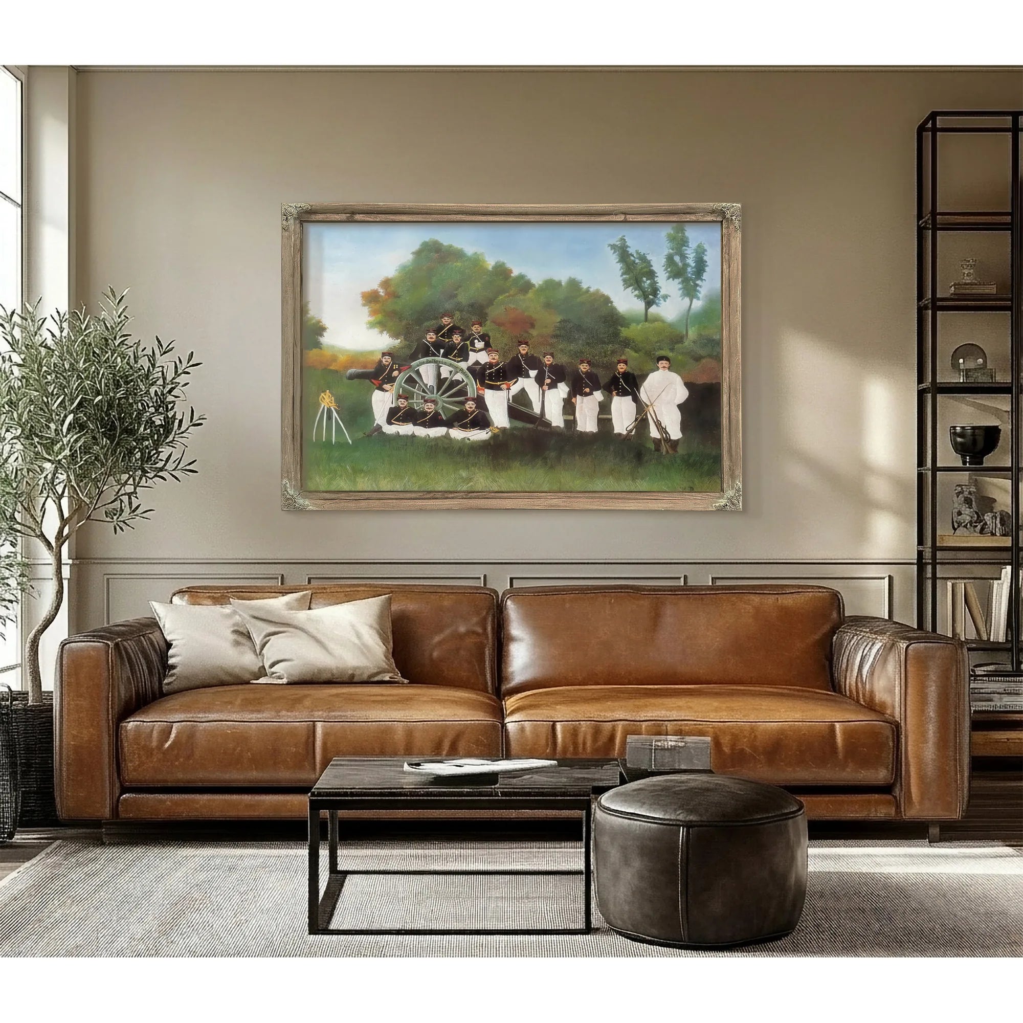 Arillerymen About 1983 1895 By Henri Rousseau Fine Art Print