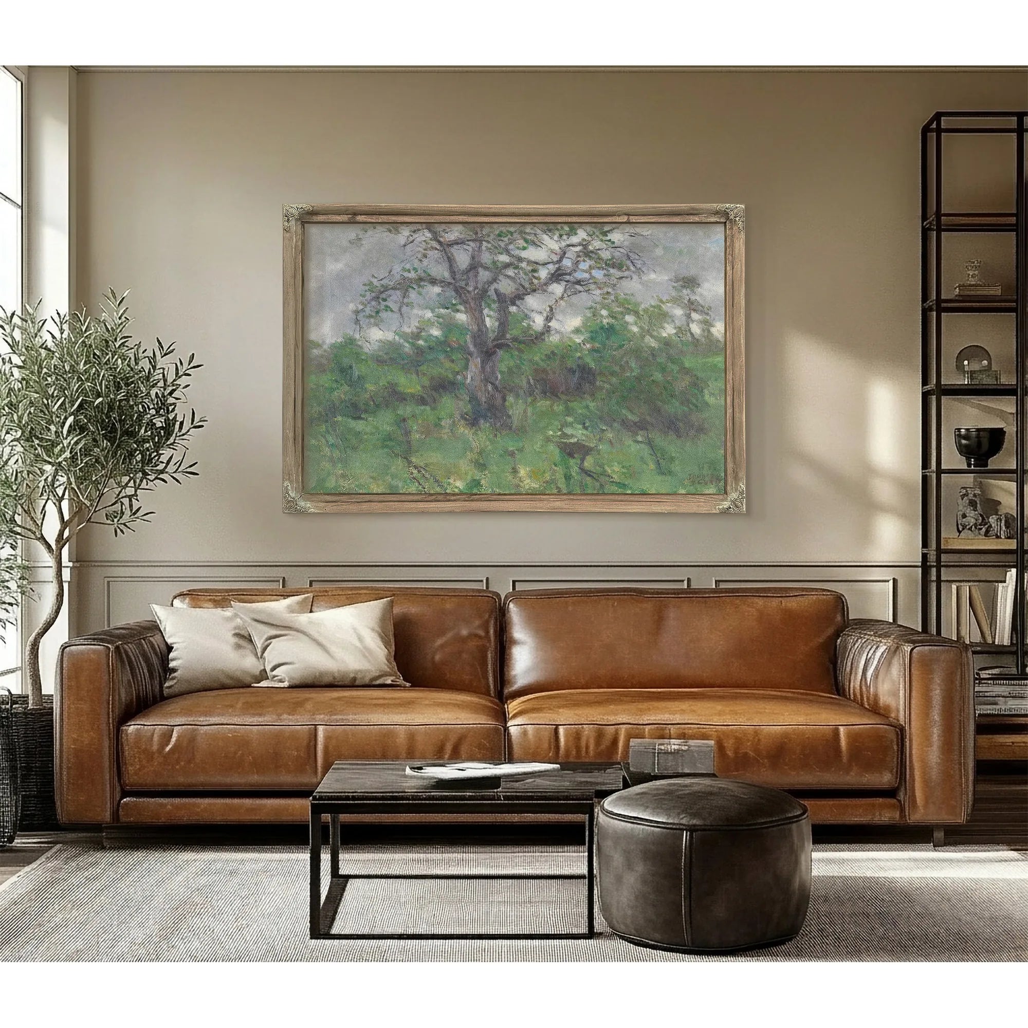 A Landscape With Tree, Spring By John Steuart Curry Fine Art Print