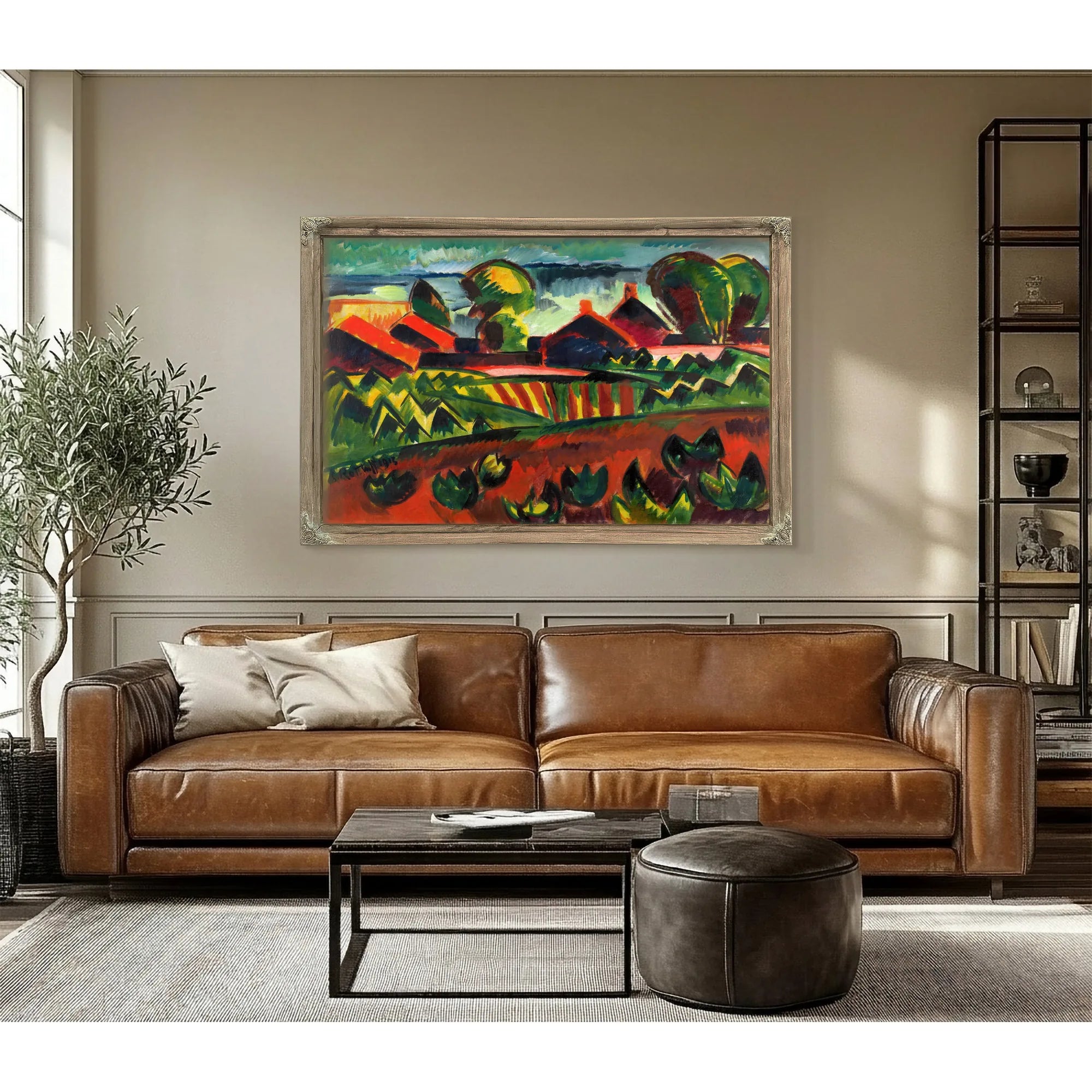 Village at the Sea by Karl Schmidt-Rottluff Fine Art Print