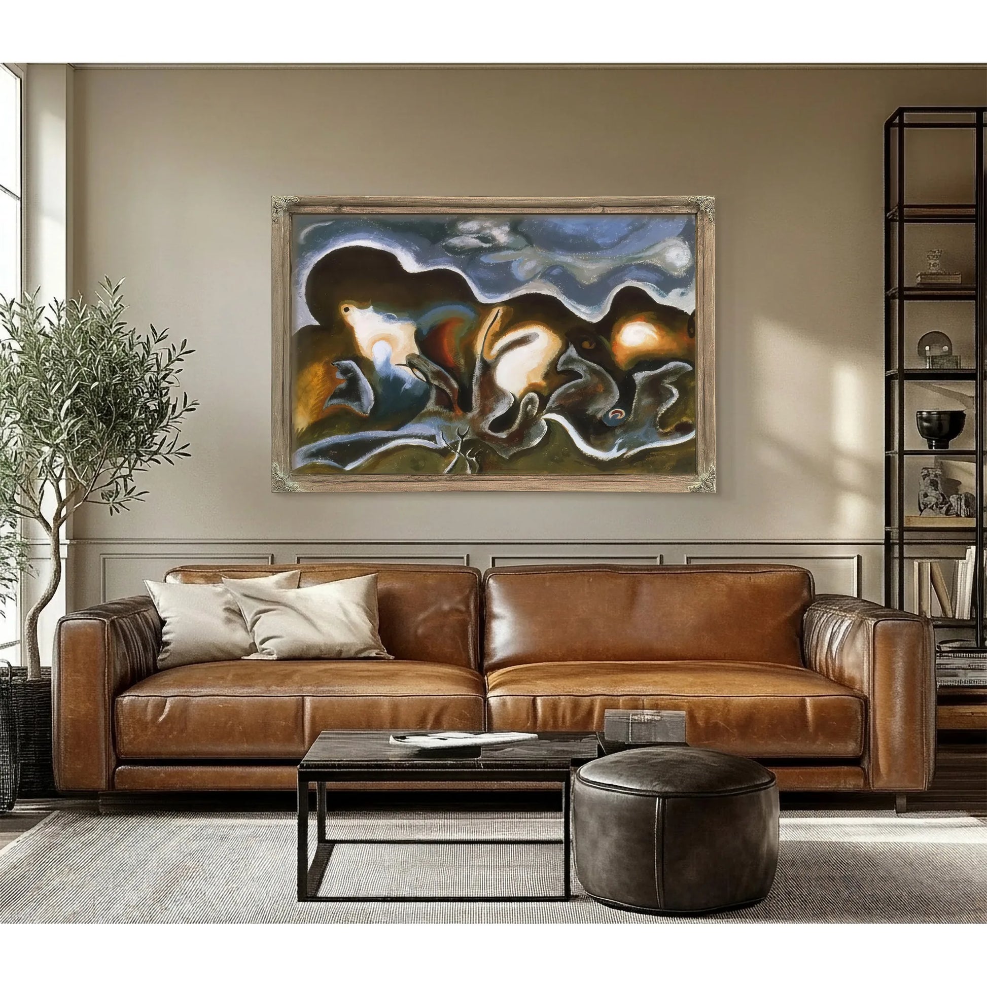 Tree Trunks By Arthur Dove Fine Art Print