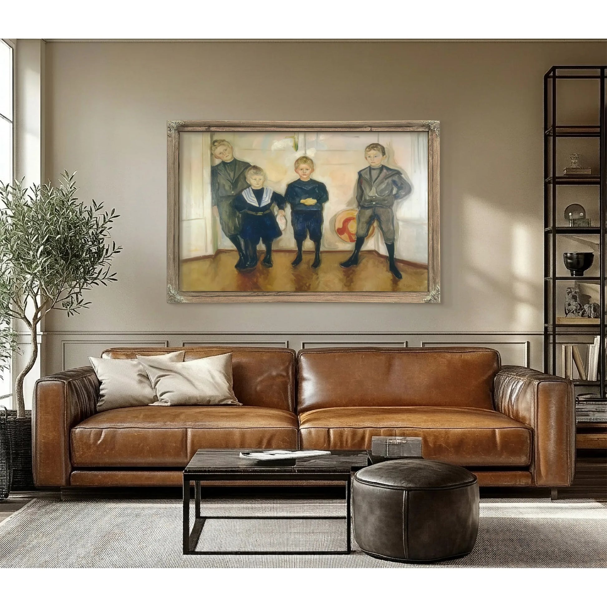 The Four Sons Of Dr By Edvard Munch Fine Art Print