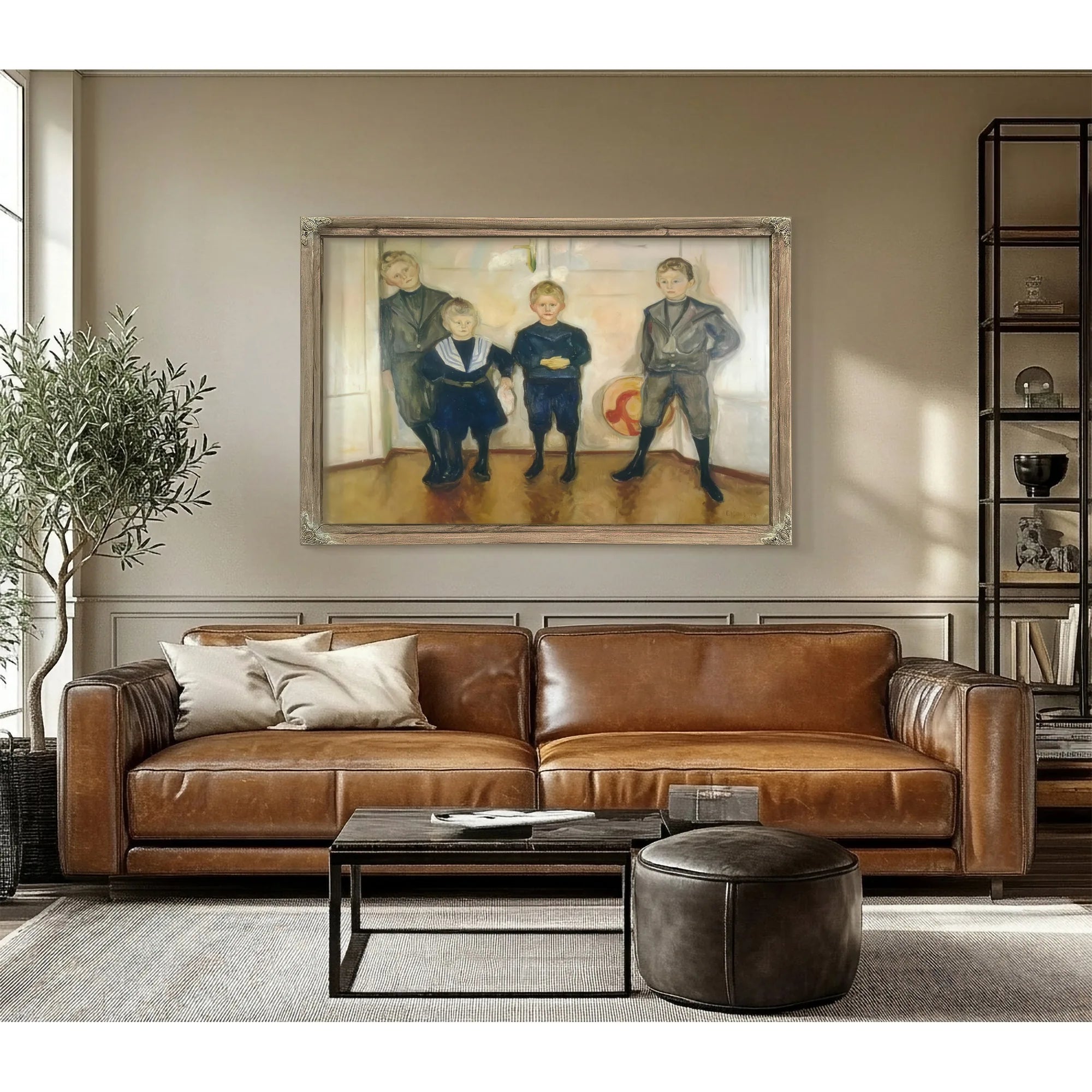 The Four Sons Of Dr By Edvard Munch Fine Art Print