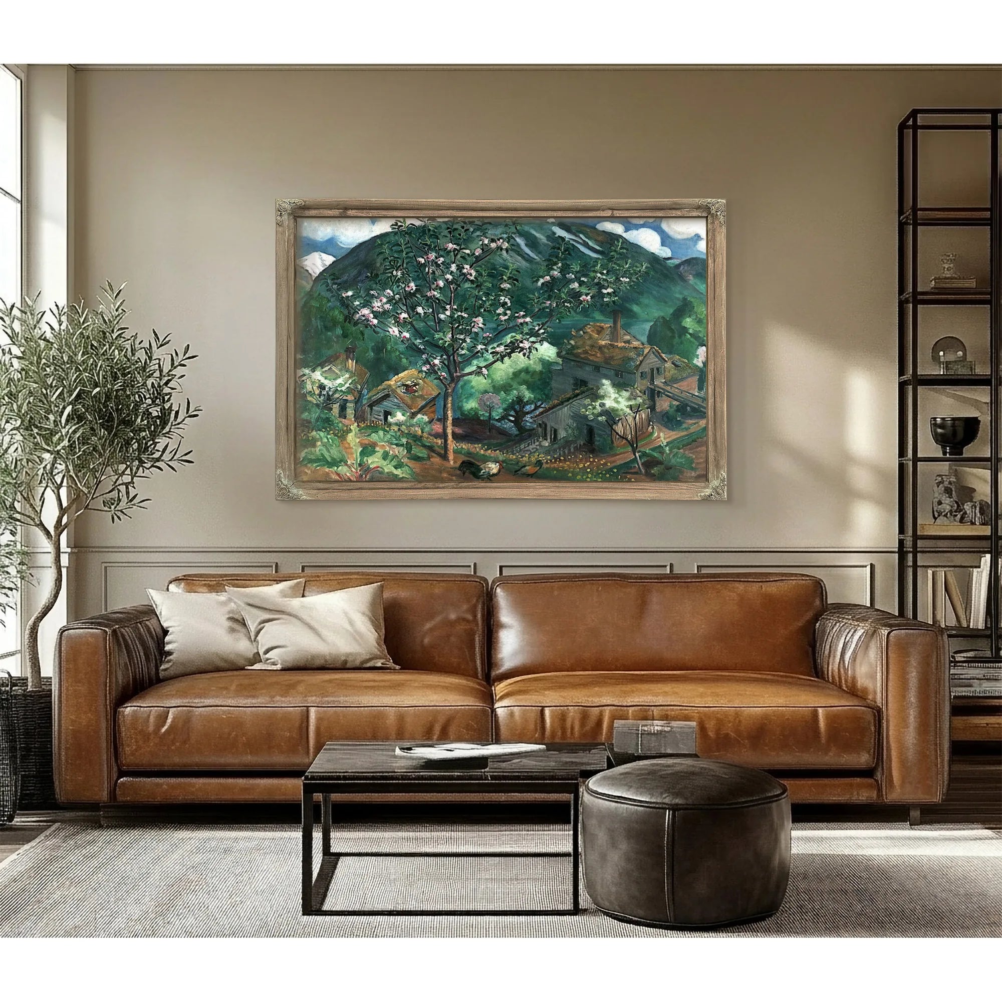 Apple Tree In Blossom By Nicolai Astrup Fine Art Print