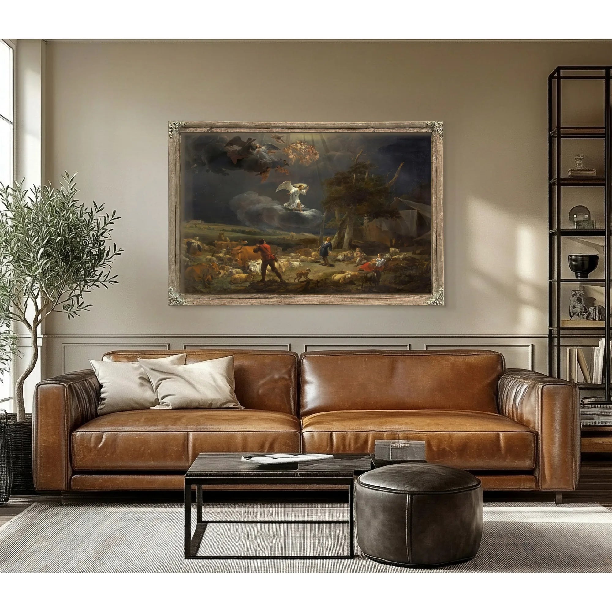 Annunciation To The Shepards By Nicolaes Pietersz Berchem Fine Art Print