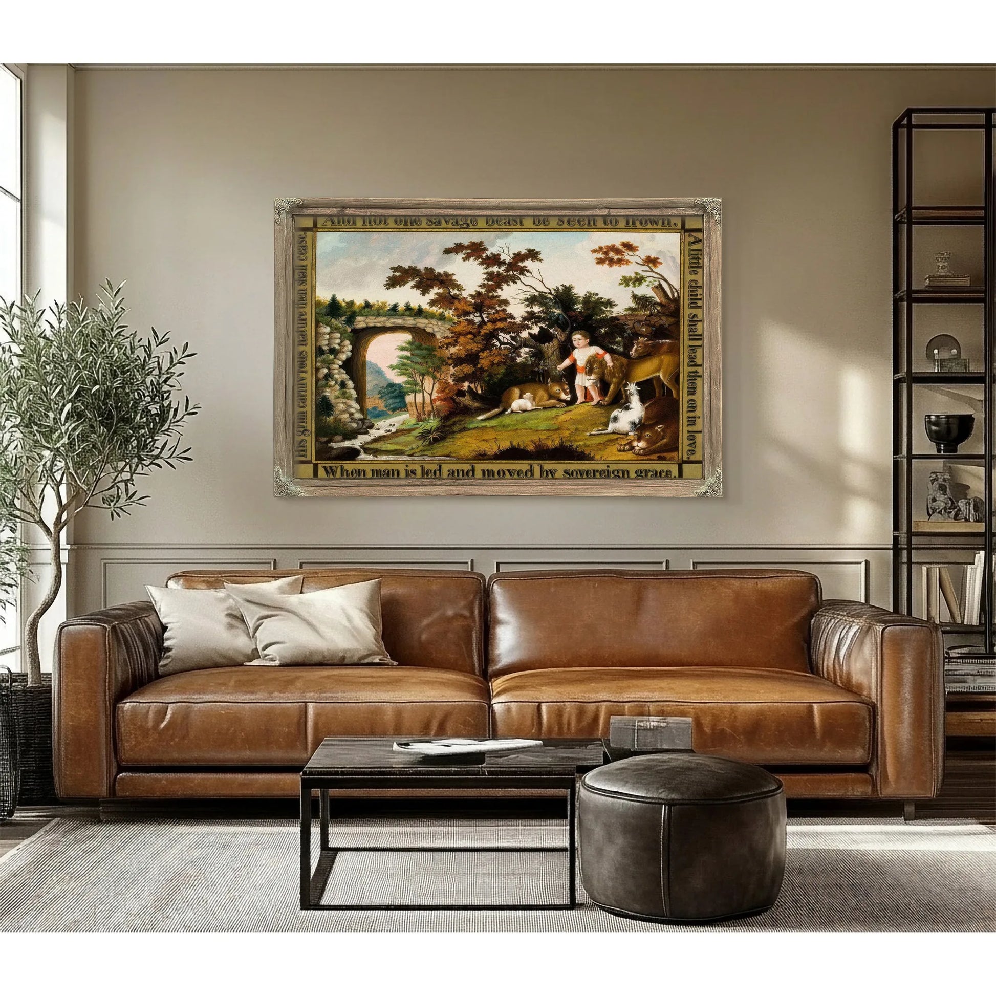 Peaceable Kingdom Of The Branch 1830 By Edward Hicks Fine Art Print